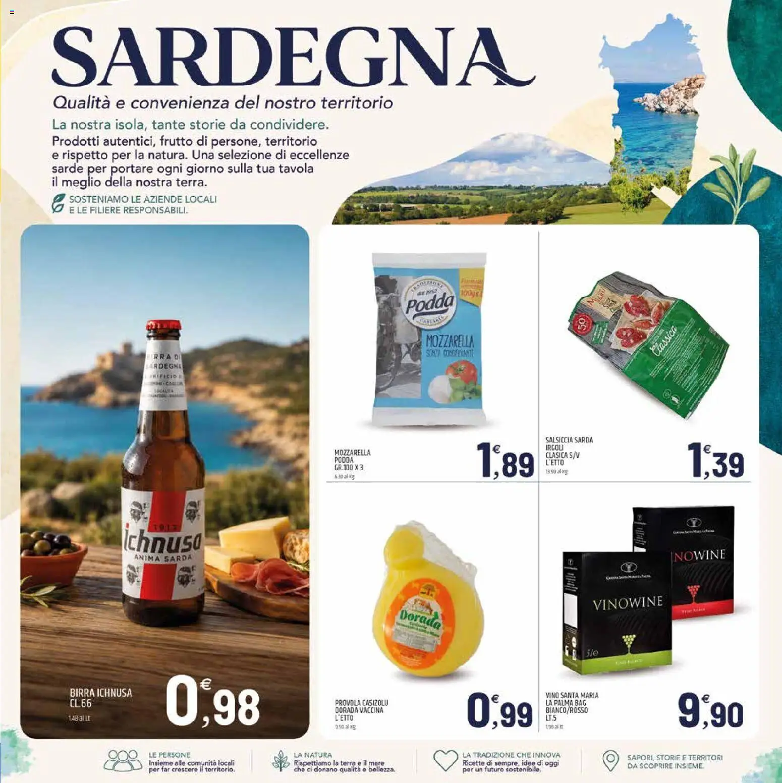 Volantino ARD Discount del 07/09/2026 | Pagina: 5 | Prodotti: Birra, Mozzarella, Salsiccia, Vino