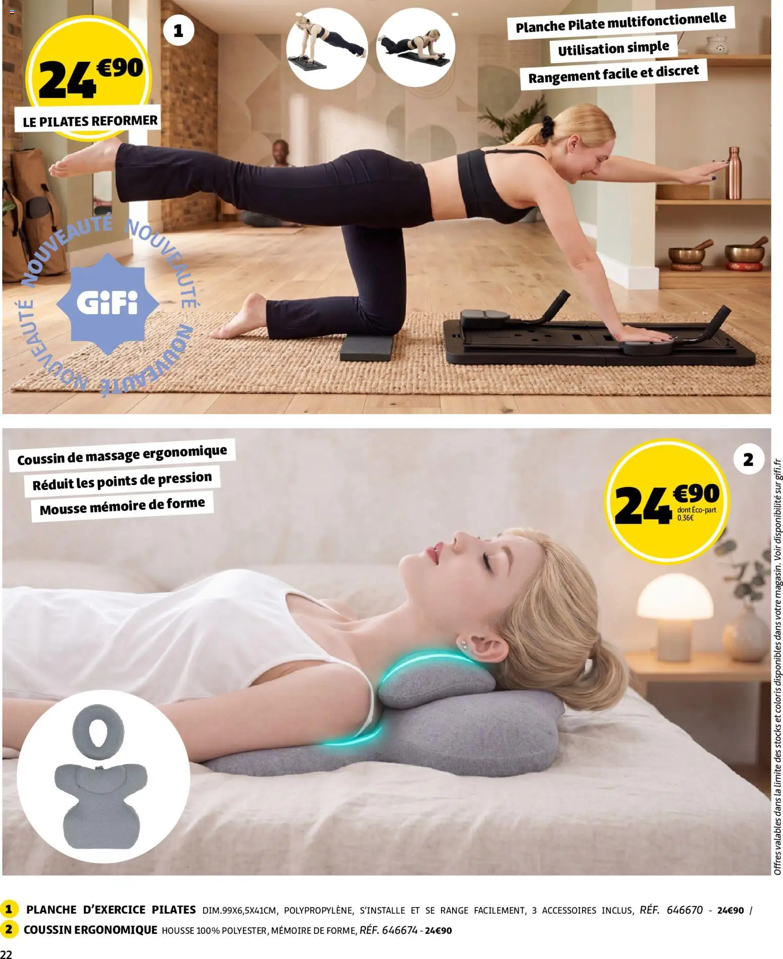 {H1} | Page: 22 | Produits: Coussin de massage, Mousse