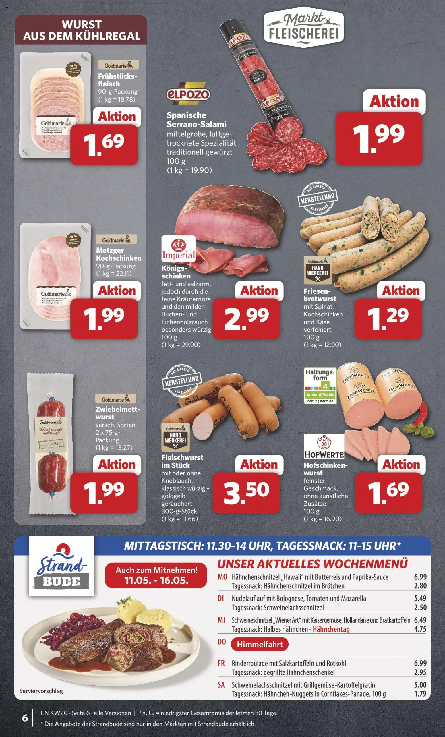 Combi Prospekt 	 – gültig ab 11.05.2026 | Seite: 6 | Produkte: Hahnchen, Hahnchenschenkel, Schinken, Fleisch