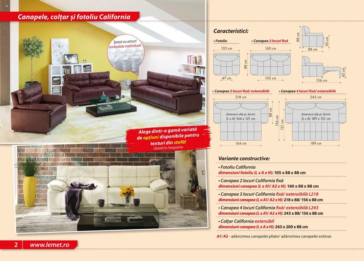 Noul catalog Lem’s – valabil de la 17.11.2023 | Pagină: 2 | Produse: Fotoliu, Canapea, Colțar