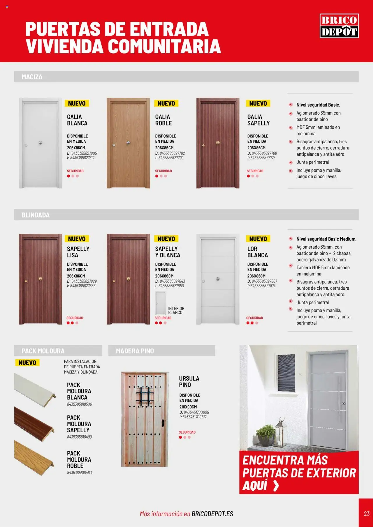 Brico Depôt Puertas y ventanas │ válido desde el 23/07/2025 | Página: 23 | Productos: Puertas