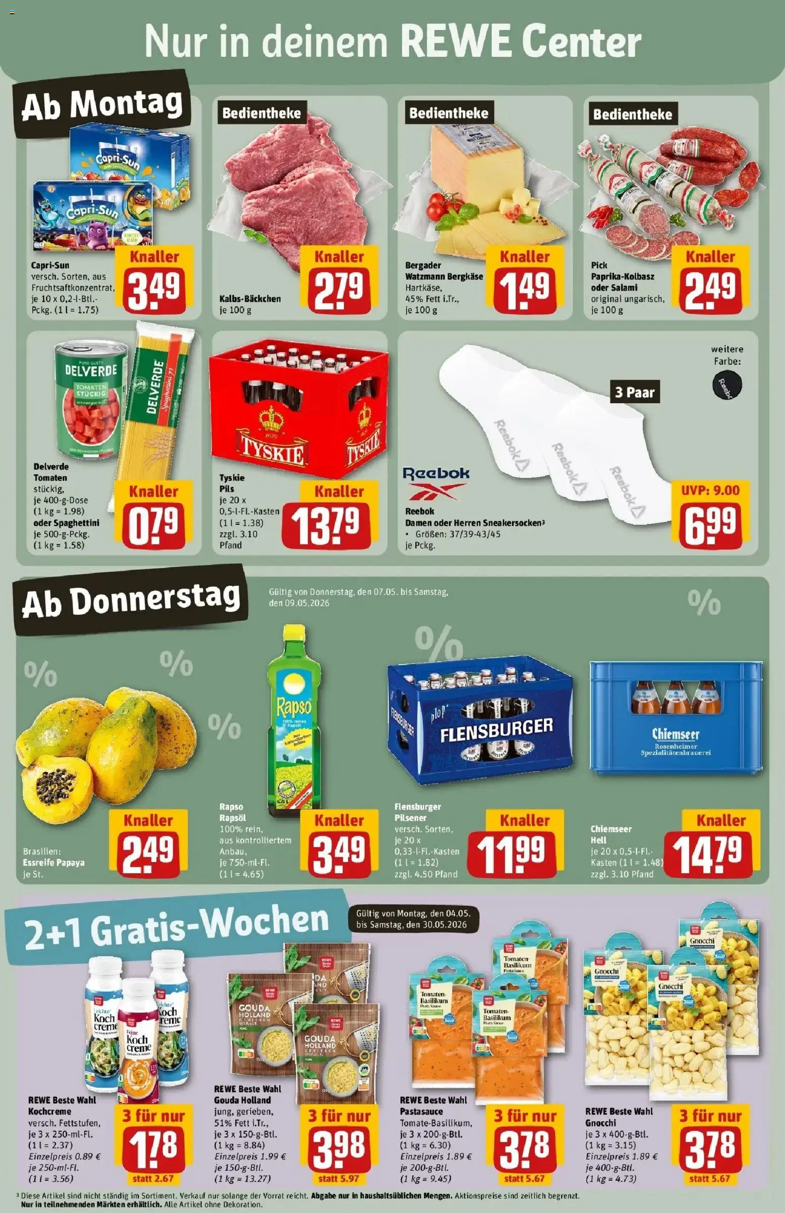 Rewe Prospekt Bernkastel / Kues	 – gültig ab 04.05.2026 | Seite: 5 | Produkte: Gouda, Tomaten, Flensburger, Pasta