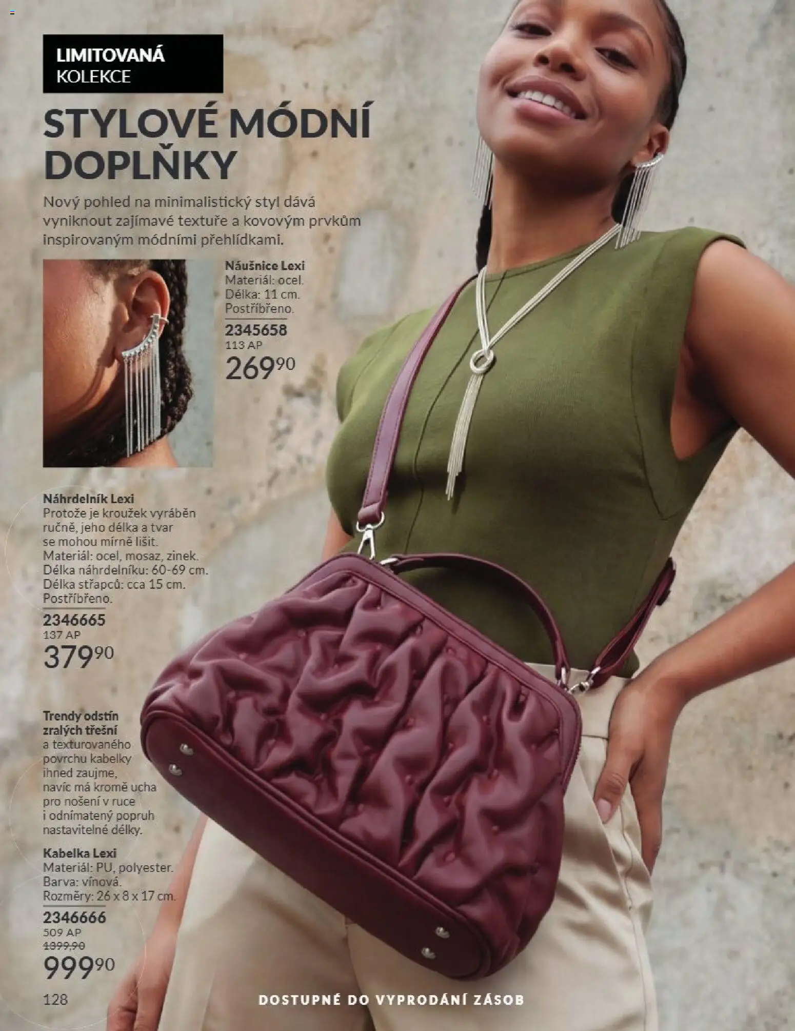 Avon Katalog 08/2026 od 01.08.2026 | Strana: 128 | Produkty: Kabelka, Naušnice, Kabelky