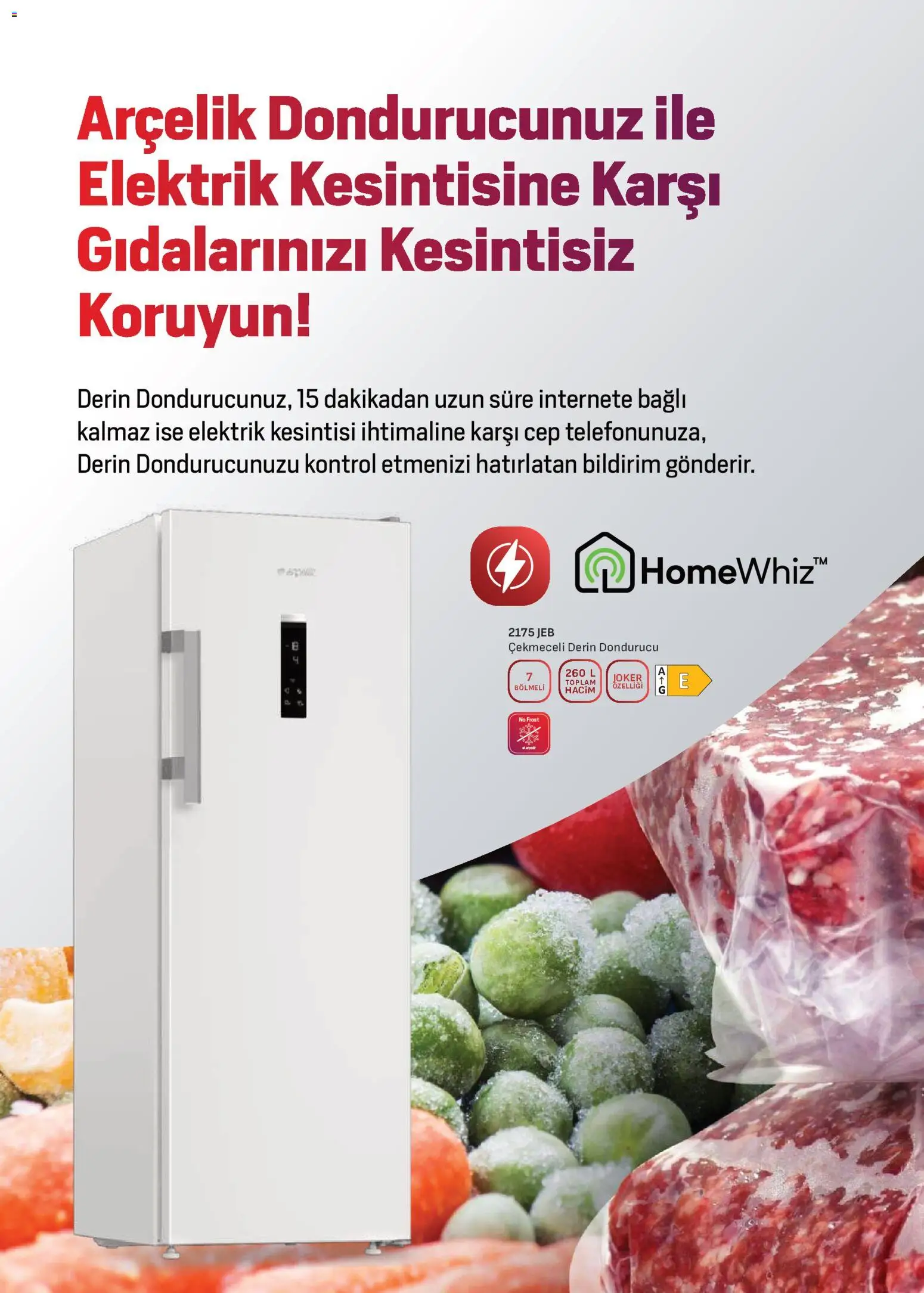 Arçelik Katalog - 21 Ağustos 2026 tarihinden itibaren geçerlidir | Sayfa: 19 | Ürünler: Dondurucu