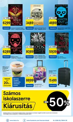 Tesco aktuális akciós újság - amely érvényes a következő dátumtól: 2026.09.17. | Oldal: 34 | Termékek: Bőrönd, Lé