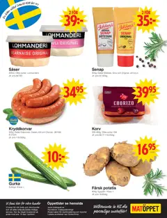 Matöppet - Black Friday varsel - Förhandsvisning av reklamblad från butik Matöppet aktuell från 11.05.2026 | Sida: 4 | Produkter: Senap, Chili, Potatis, Gurka
