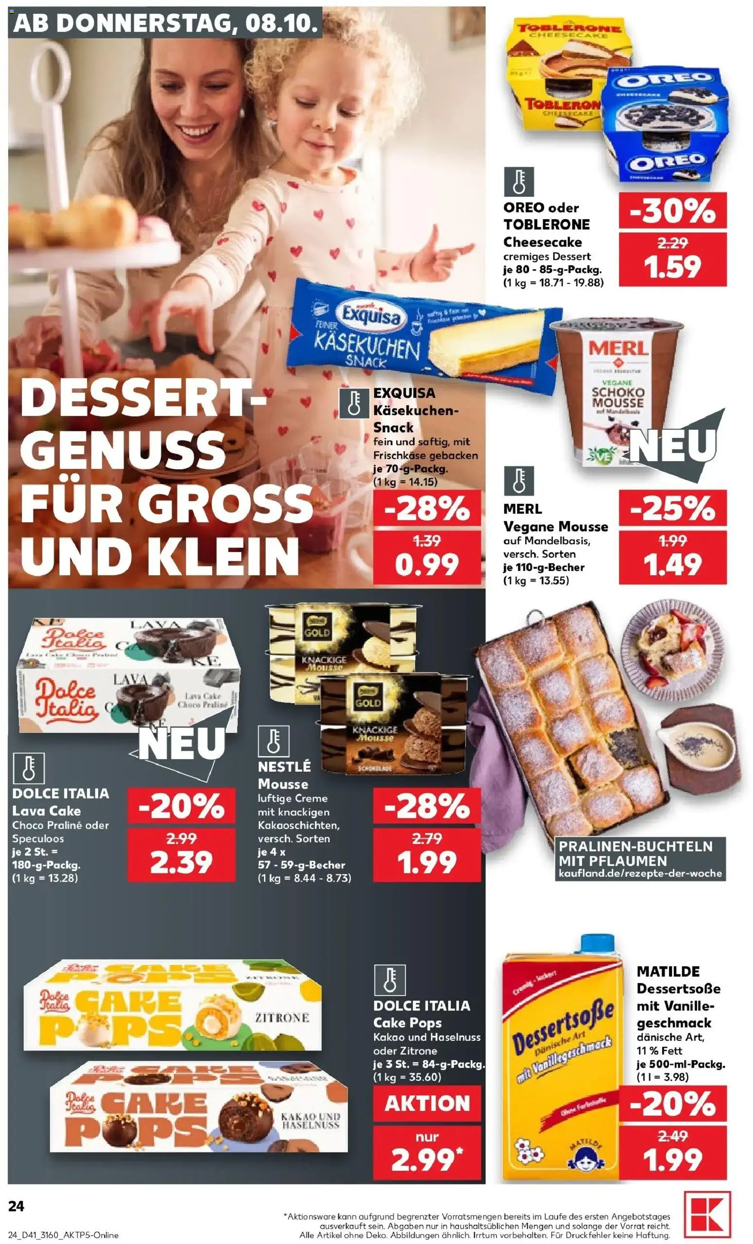 Prospekt Kaufland ab 08.10.2026 » Angebote Online zum Blättern | Seite: 24 | Produkte: Pflaumen, Vanille, Zitrone, Pasta