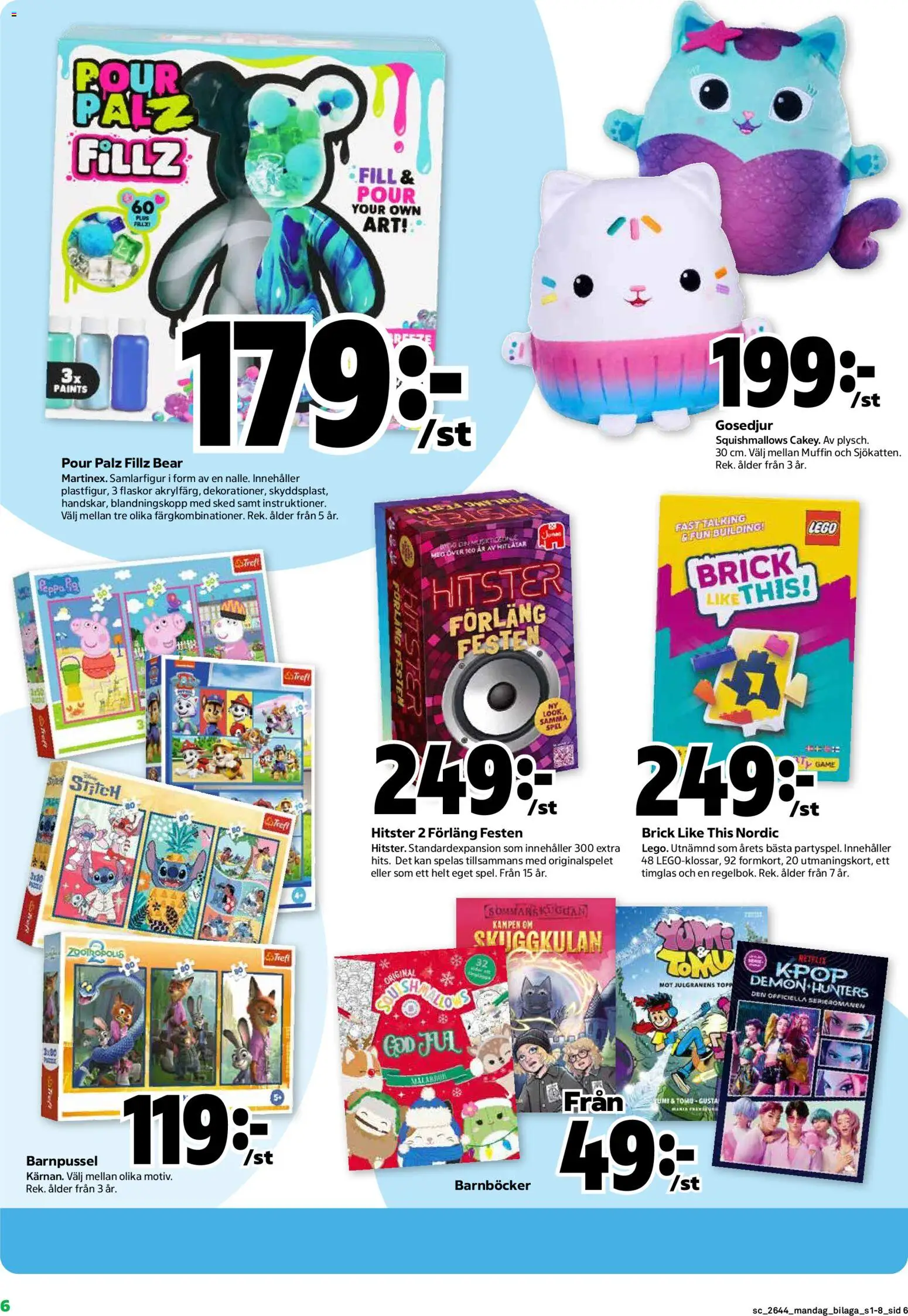 Stora Coop reklamblad aktuell från 26/10/2026 | Sida: 18 | Produkter: Timglas, LEGO, Gosedjur, Spel