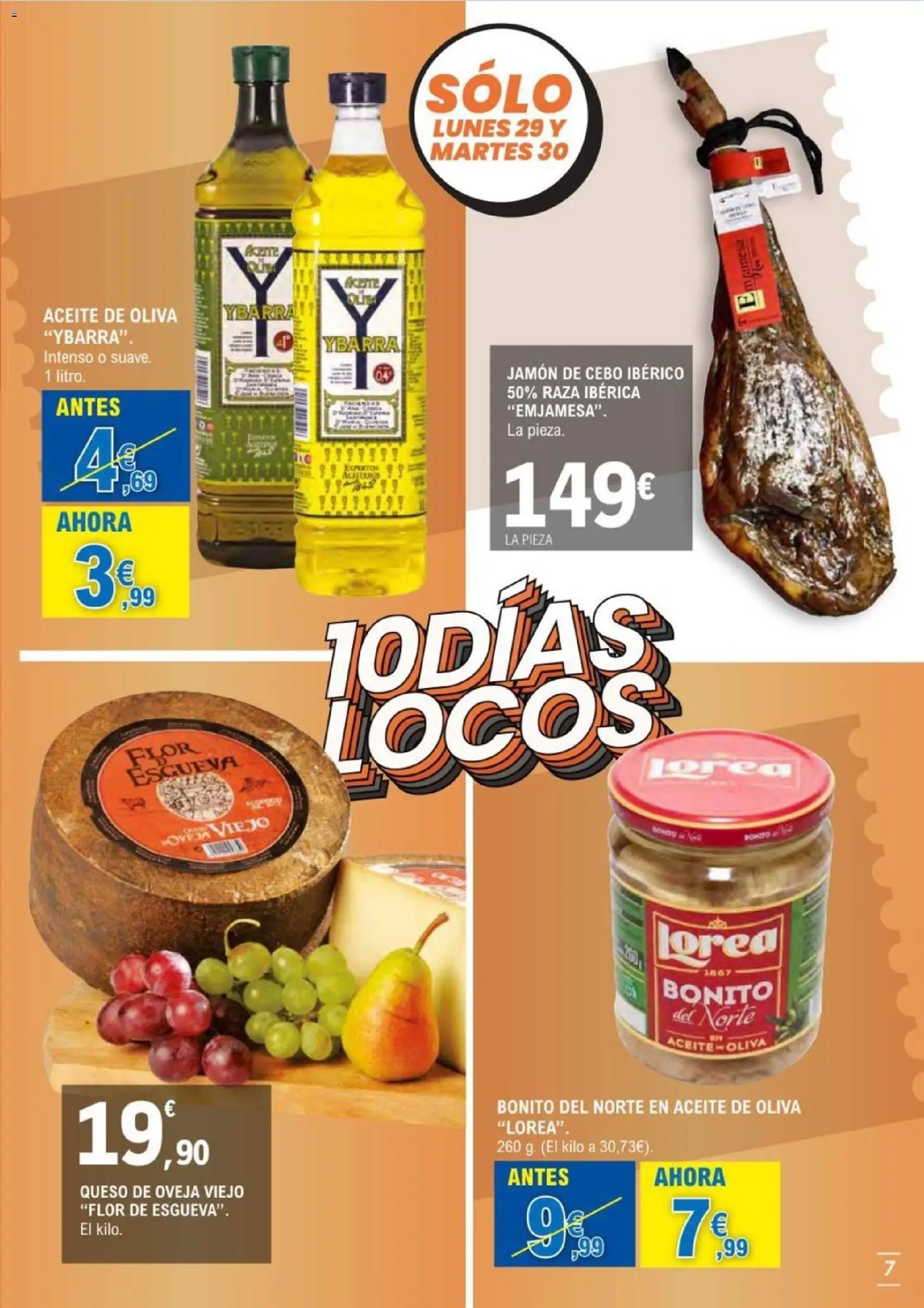 E.Leclerc folleto Salamanca │ válido desde el 17.06.2026 | Página: 7 | Productos: Queso de oveja, Queso, Aceite, Jamón
