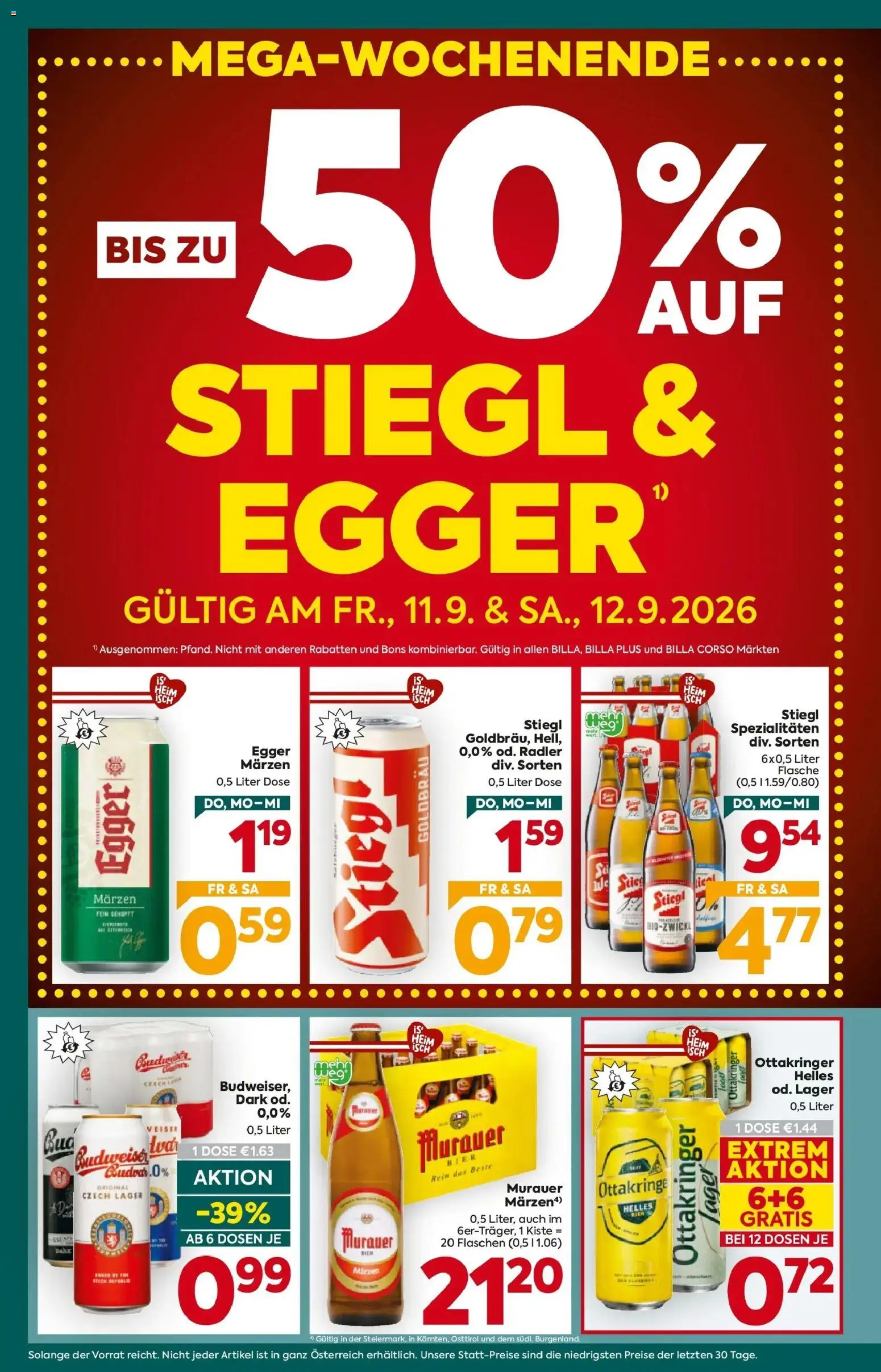 Billa Plus Flugblatt - Steiermark von 10.09.2026 - Aktuelle Angebote | Seite: 2 | Produkte: Radler