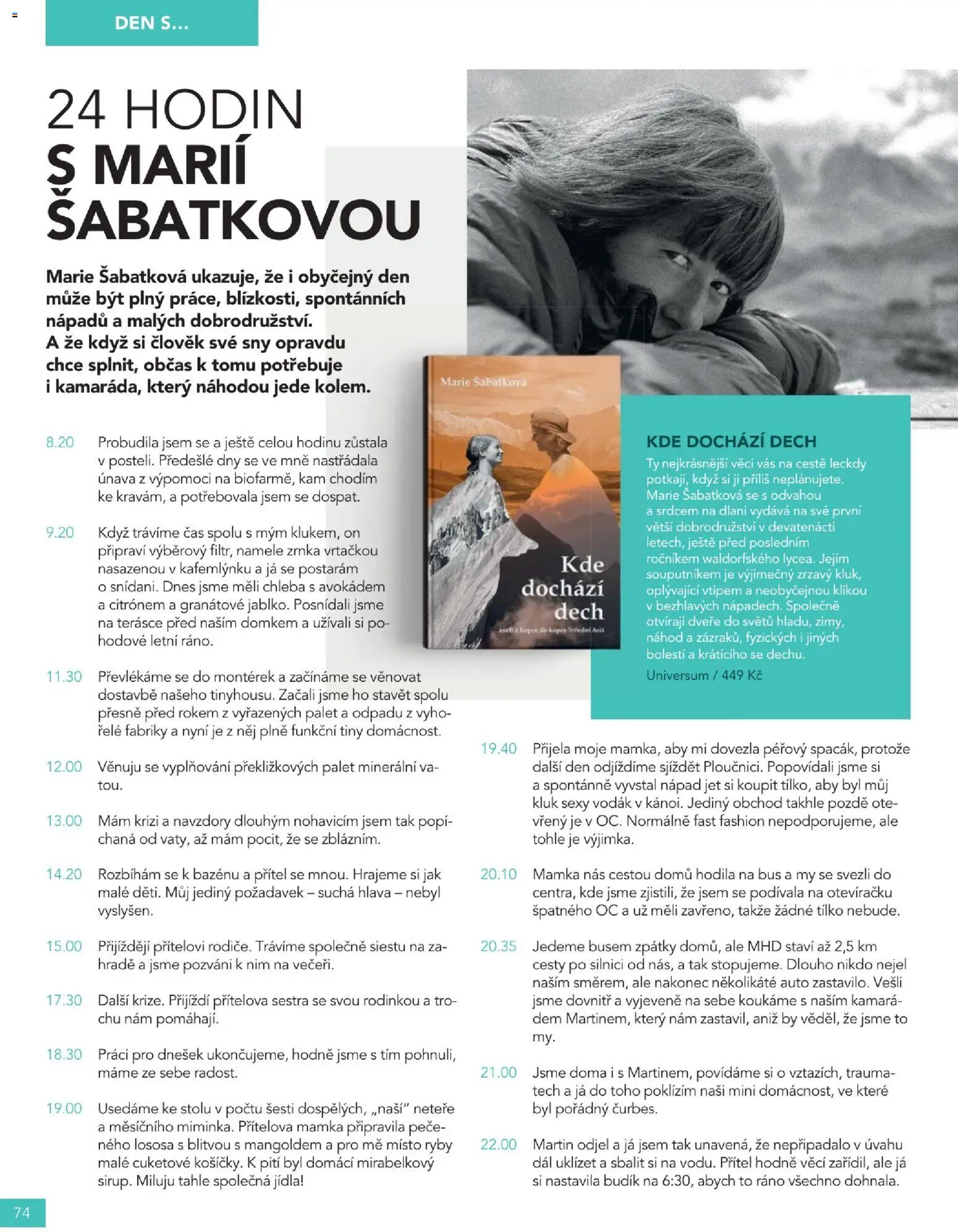 Knižní klub magazín od 01.09.2026 | Strana: 74 | Produkty: Tílko, Chleba, Budík, Dveře
