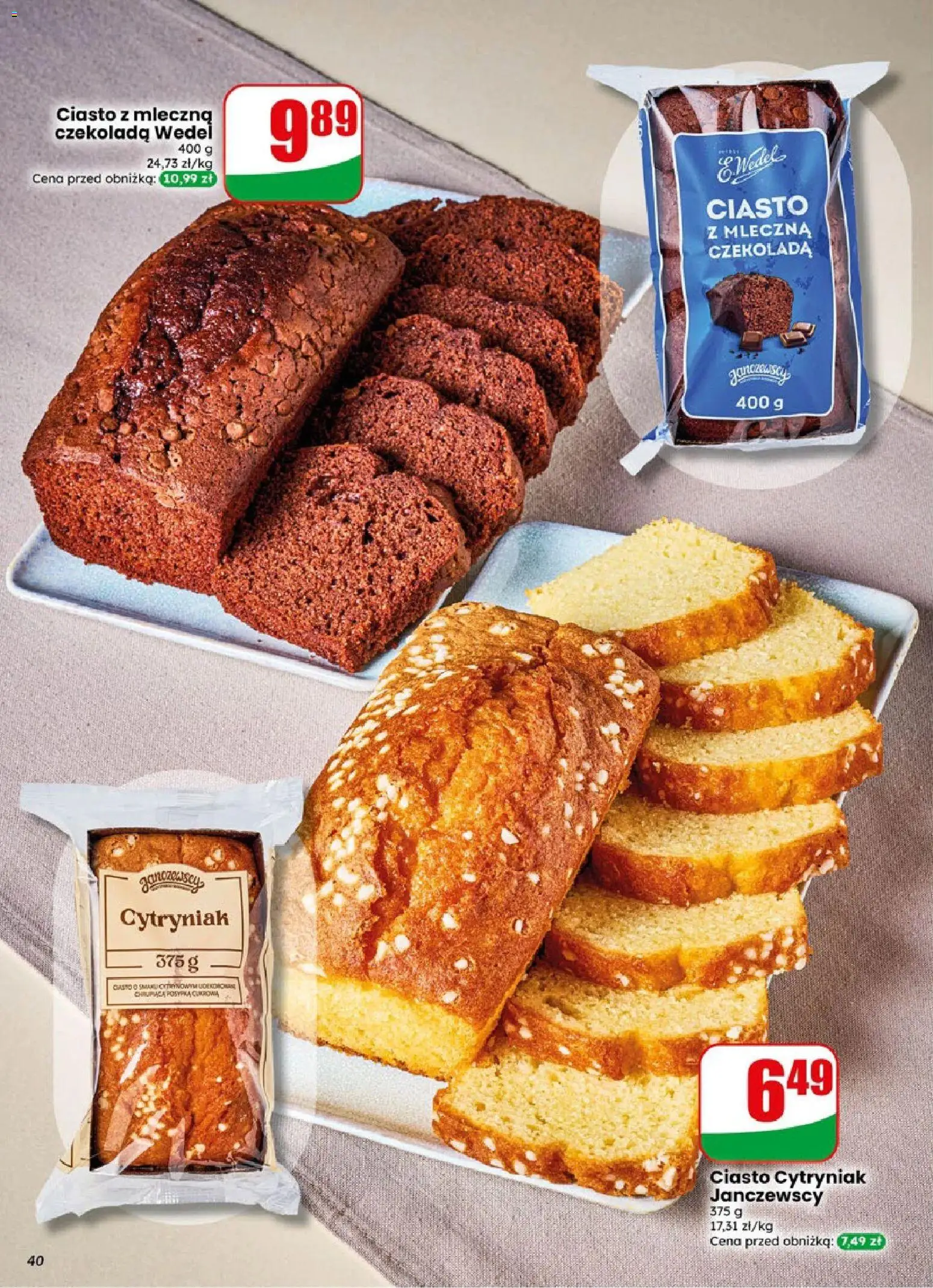 Dino gazetka od 19.08.2026 | Strona: 40 | Produkty: Ciasto, Czekolada, Czekolada wedel