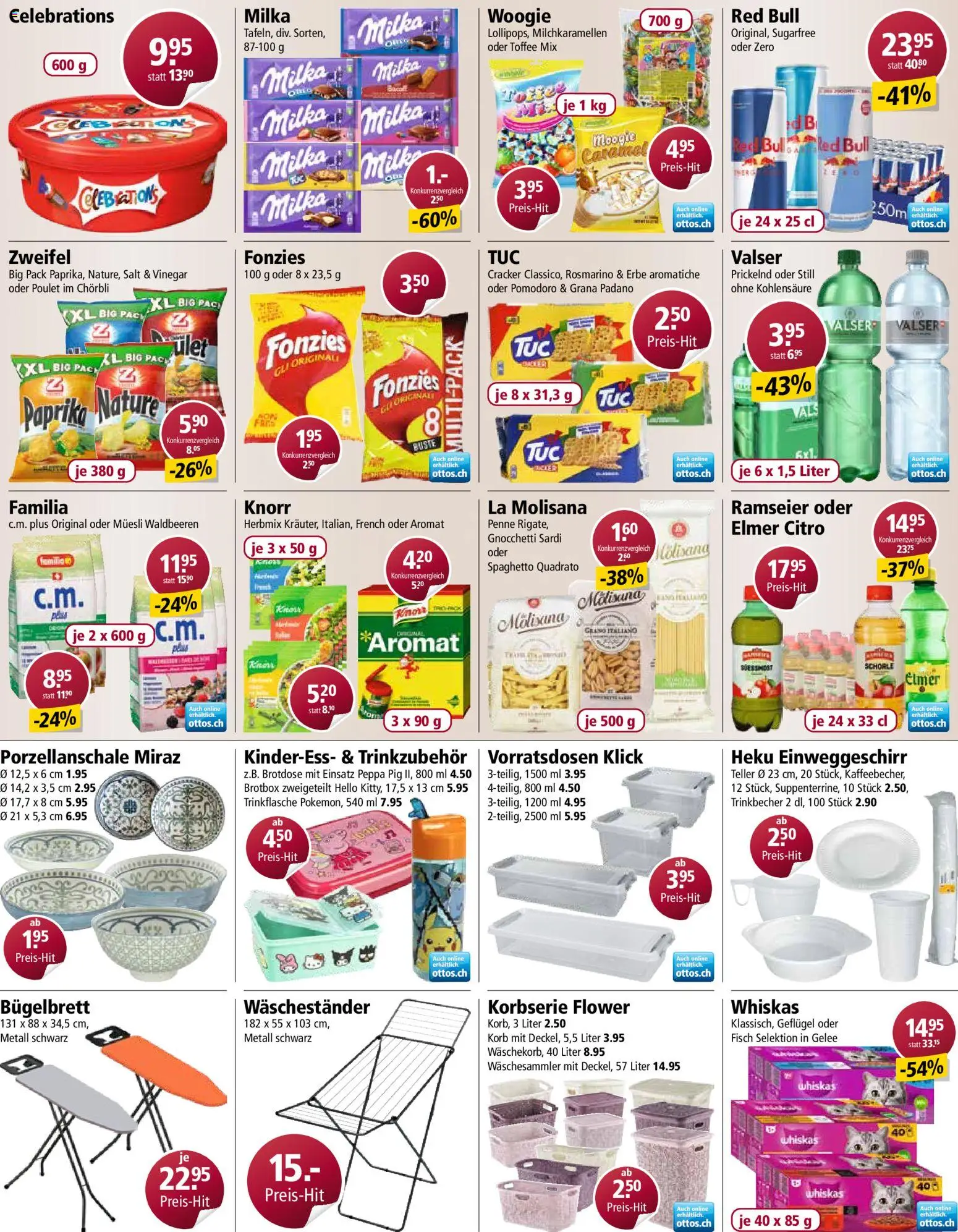 Otto's aktionen – gültig ab 23.06.2026 | Seite: 2 | Produkte: Red bull, Korb, Celebrations, Fisch