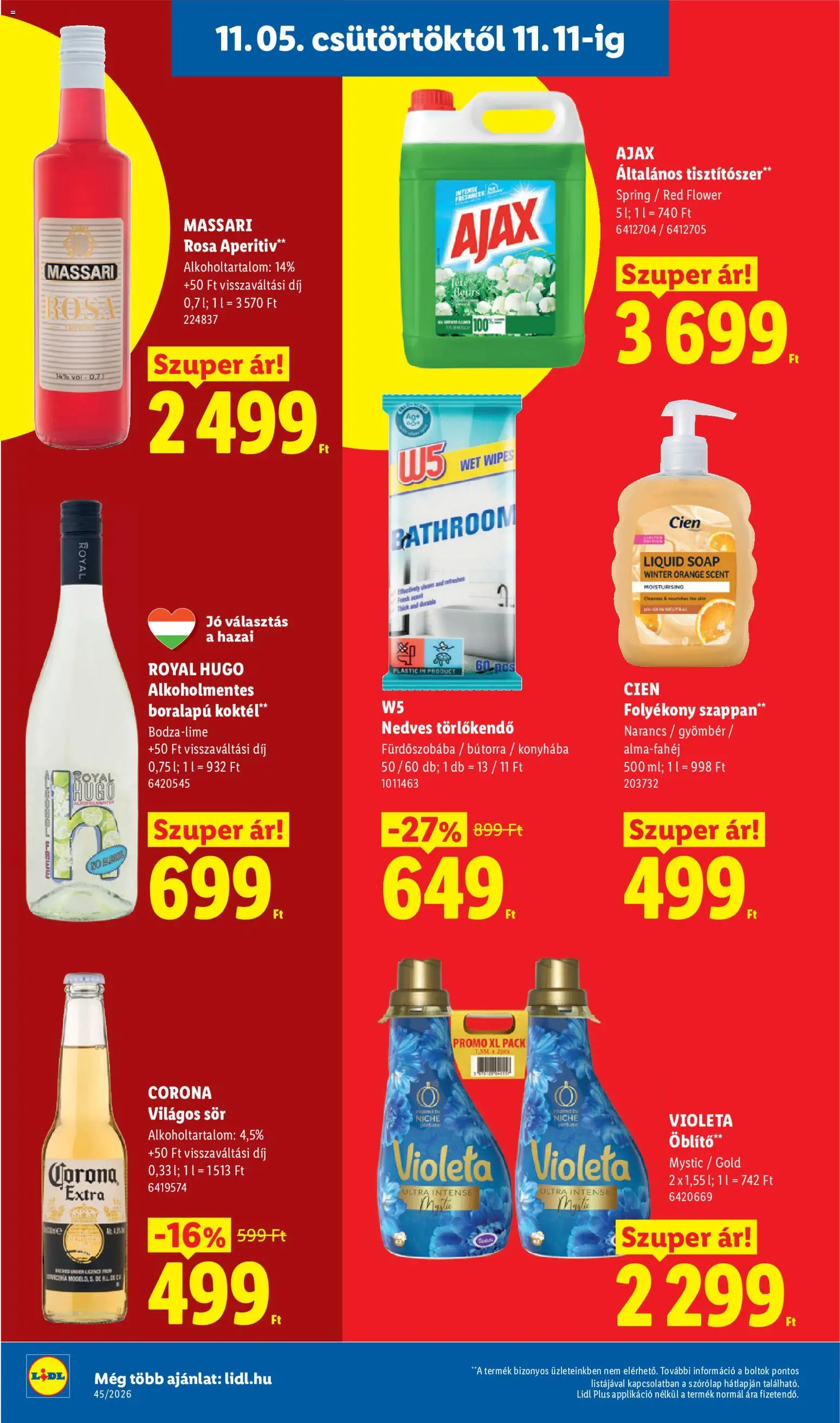 Lidl akciós ujság - amely érvényes a következő dátumtól: 2026.11.05. | Oldal: 18