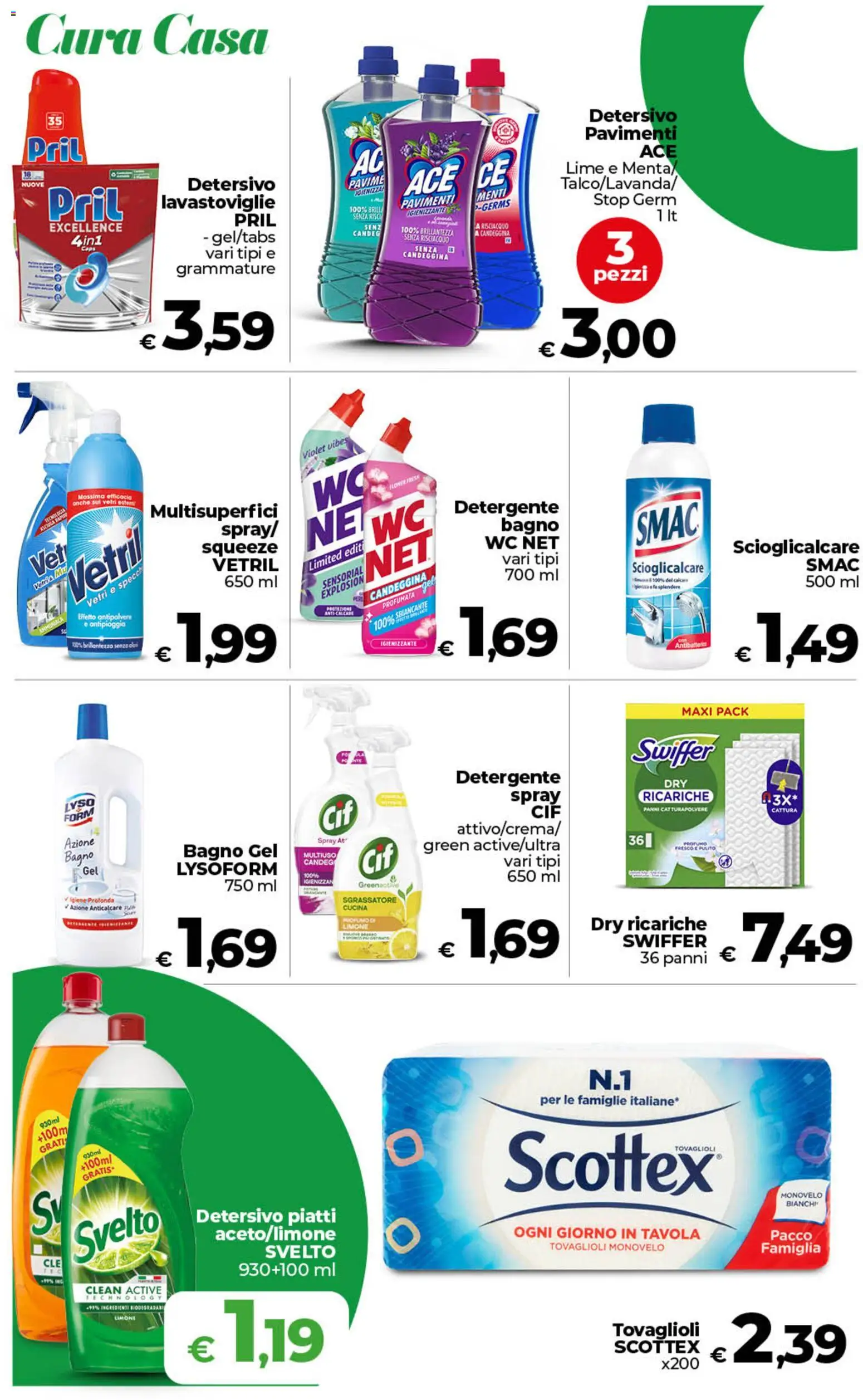 Volantino COOP del 01/09/2026 | Pagina: 32 | Prodotti: Detergente, Sgrassatore, Lavastoviglie, Bagno
