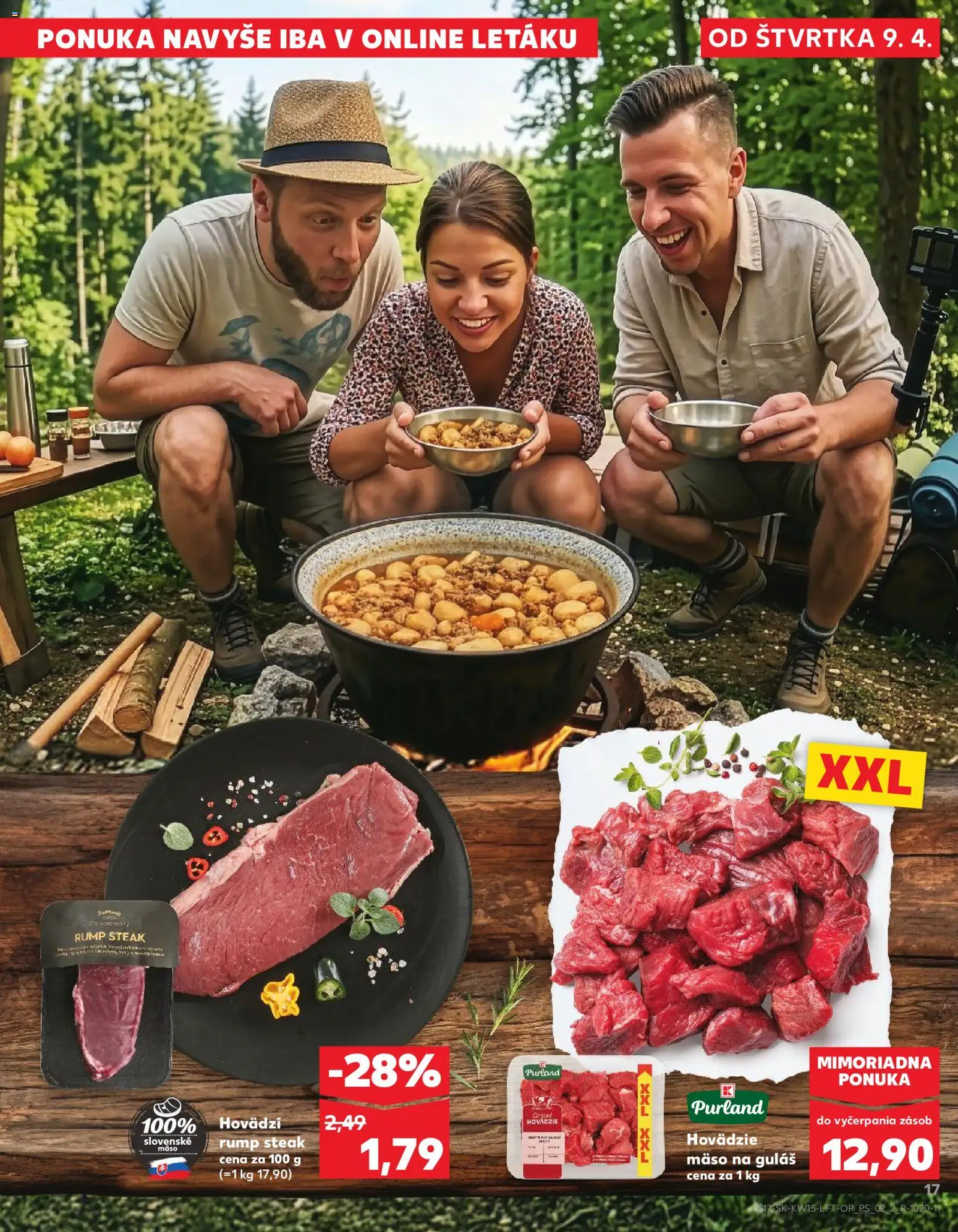 Kaufland SK akciós ujság - amely érvényes a következő dátumtól: 09.04.2026 | Oldal: 17