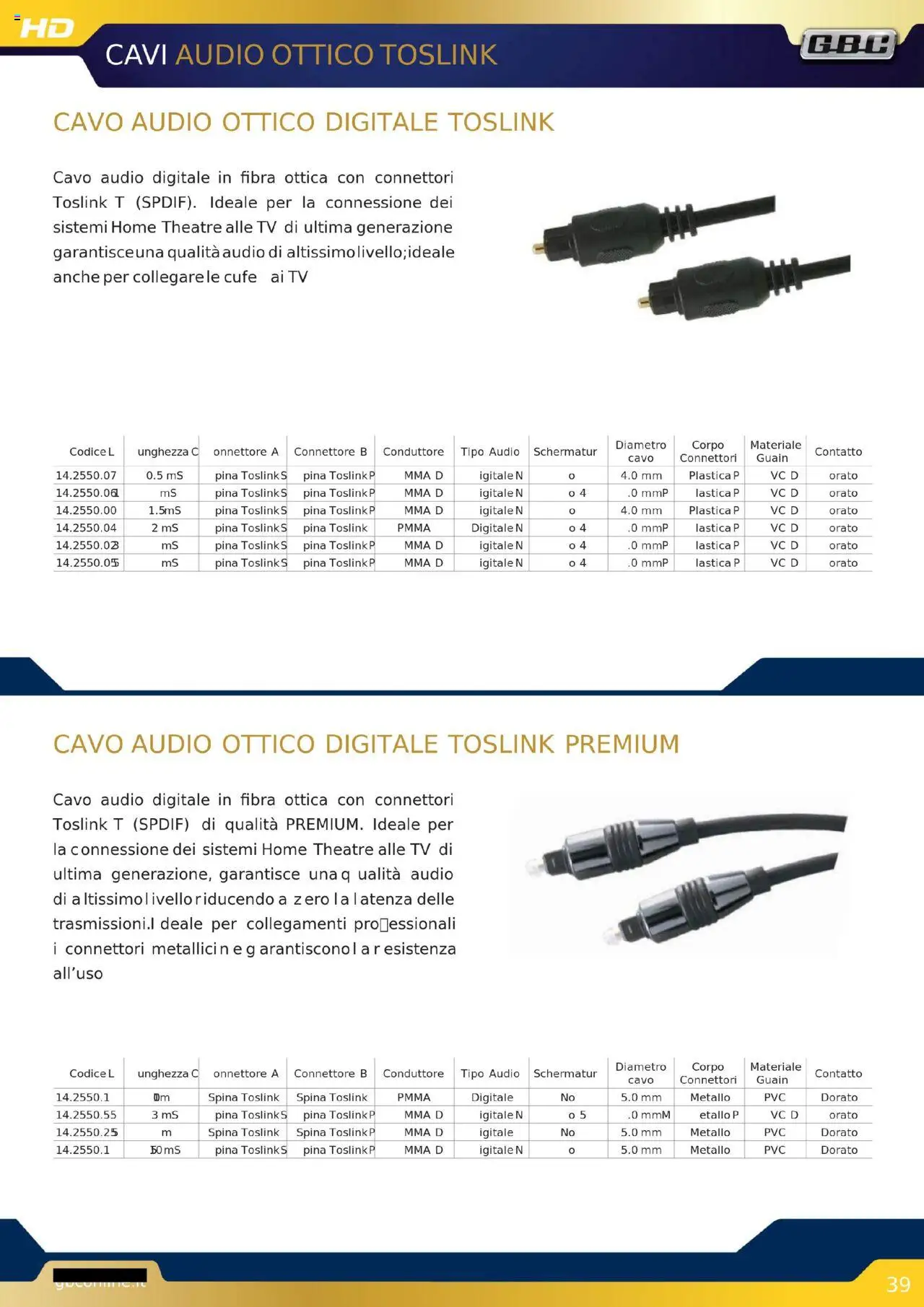 Volantino GBC del 16.10.2025 | Pagina: 39 | Prodotti: TV, Audio, Cavo, Connettore