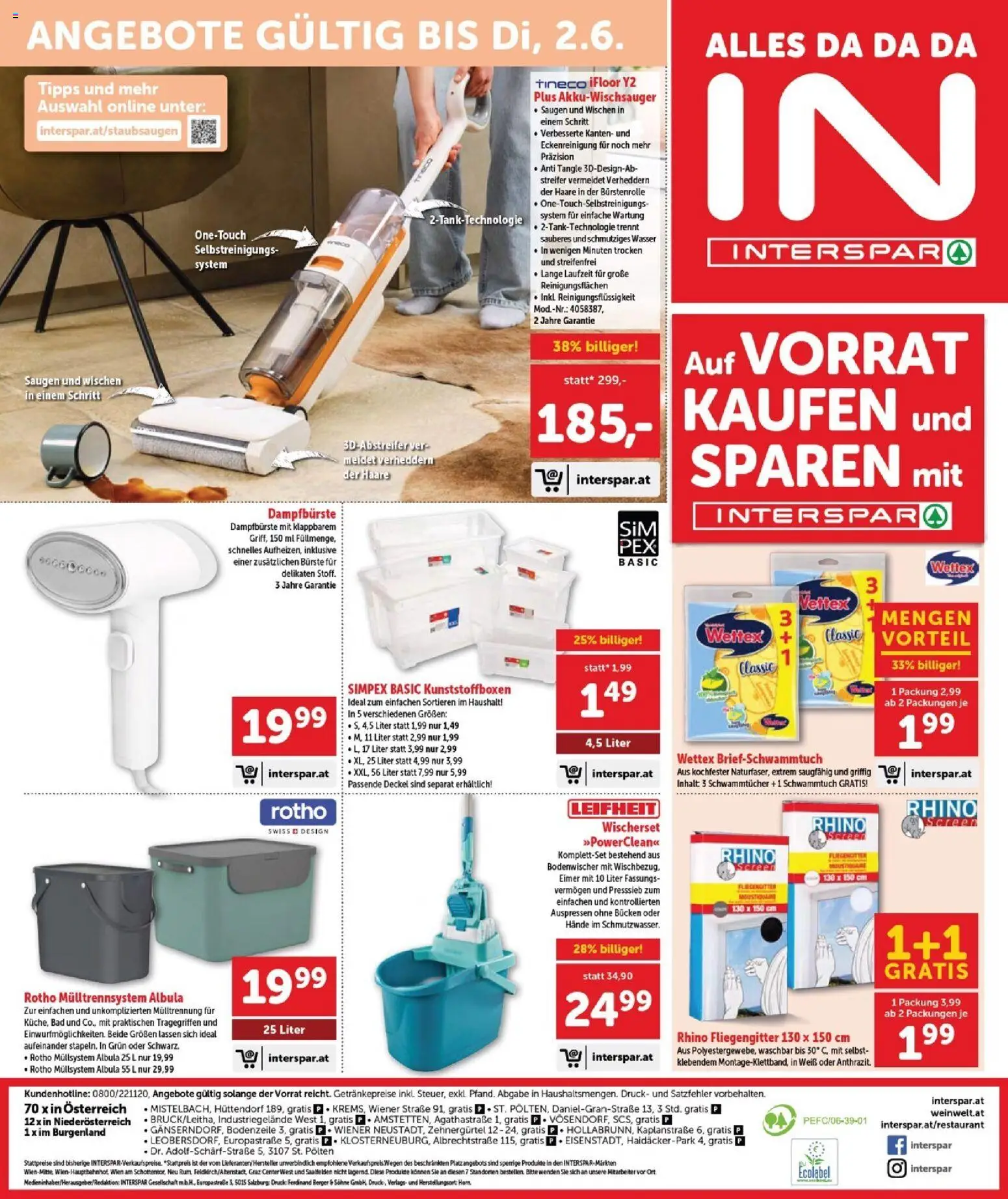 Interspar Flugblatt - Burgenland Nord gültig ab 13.05.2026 | Seite: 17 | Produkte: Wasser, Bad, Bürste