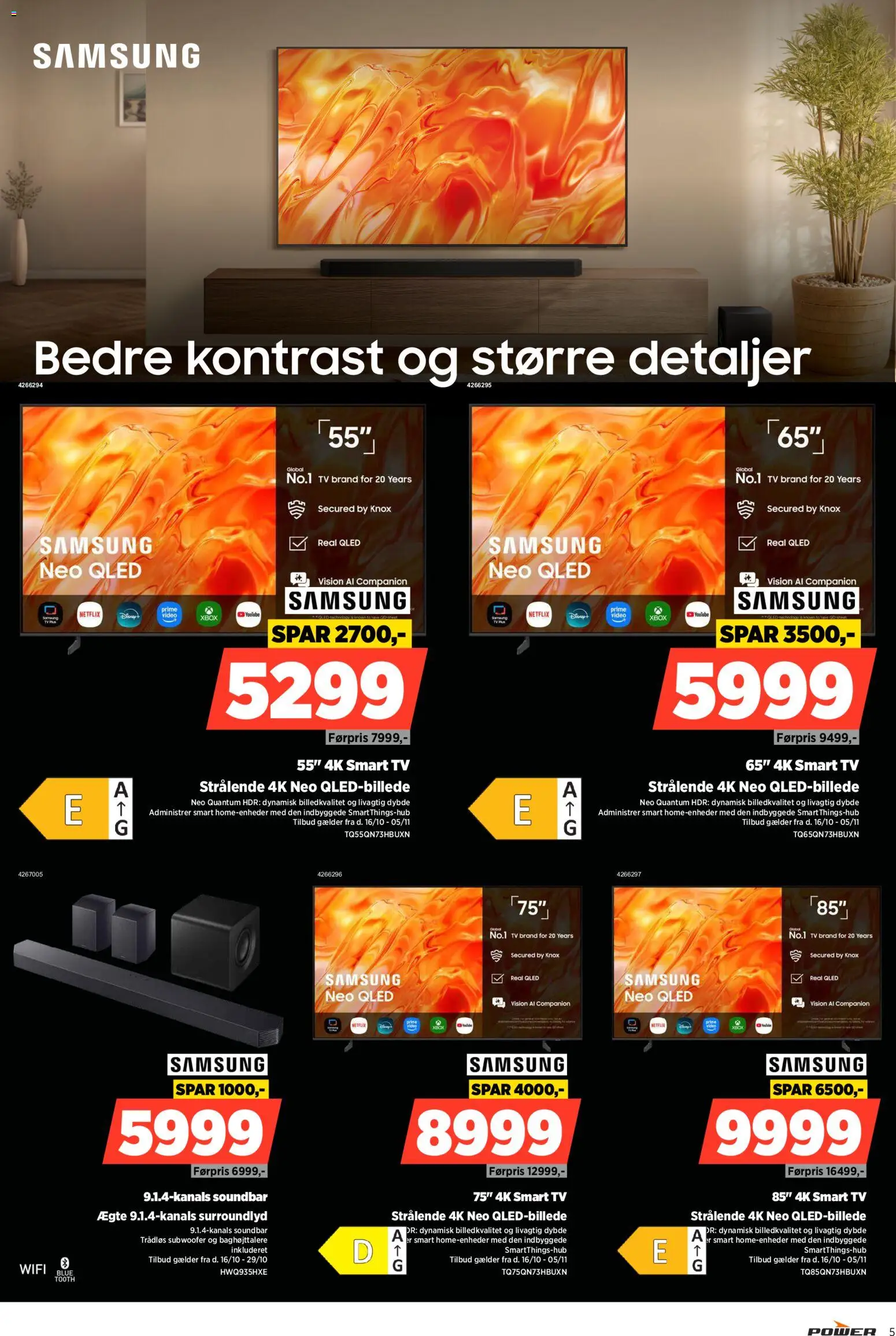 Power tilbudsavis – gyldig fra 23/10/2026 | Side: 5 | Produkter: Soundbar, Smart TV, TV, Xbox