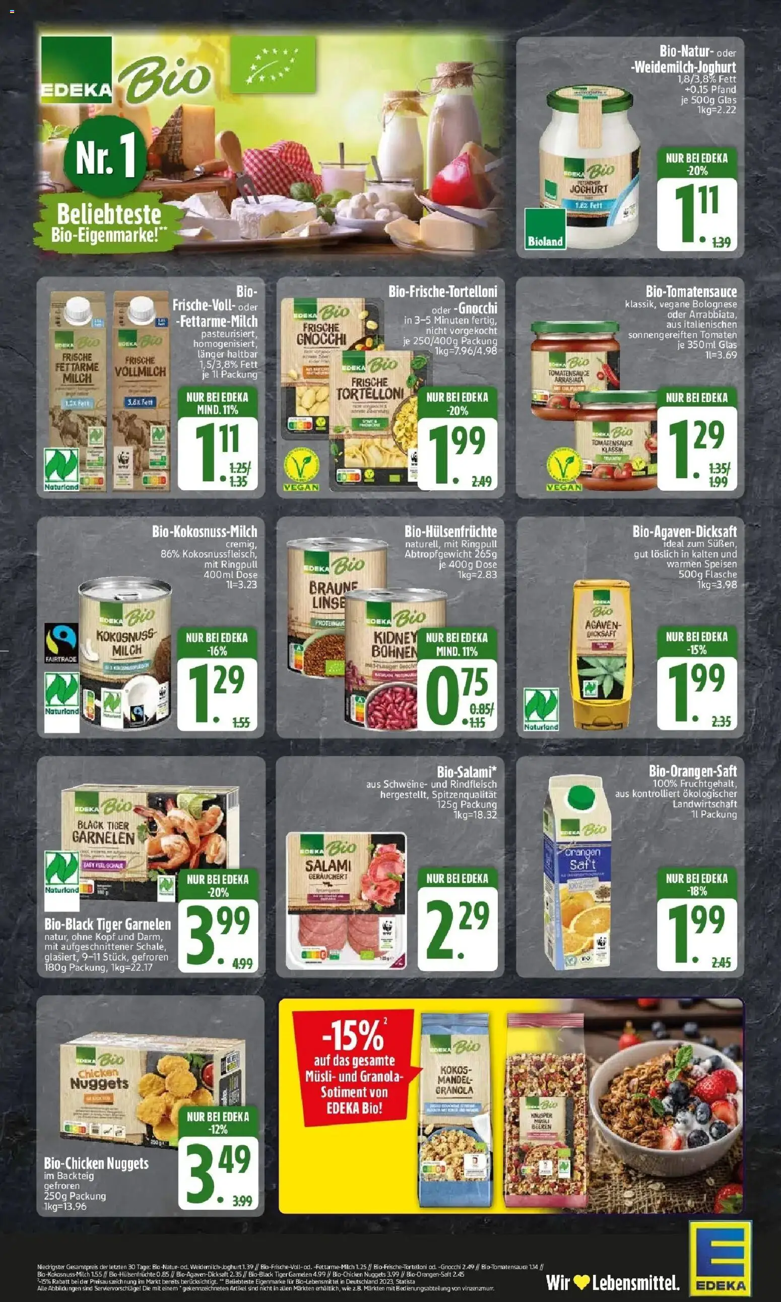 Edeka Prospekt Haar (ab 07.09.2026) » Angebote Online | Seite: 2 | Produkte: Milch, Tomaten, Garnelen, Saft
