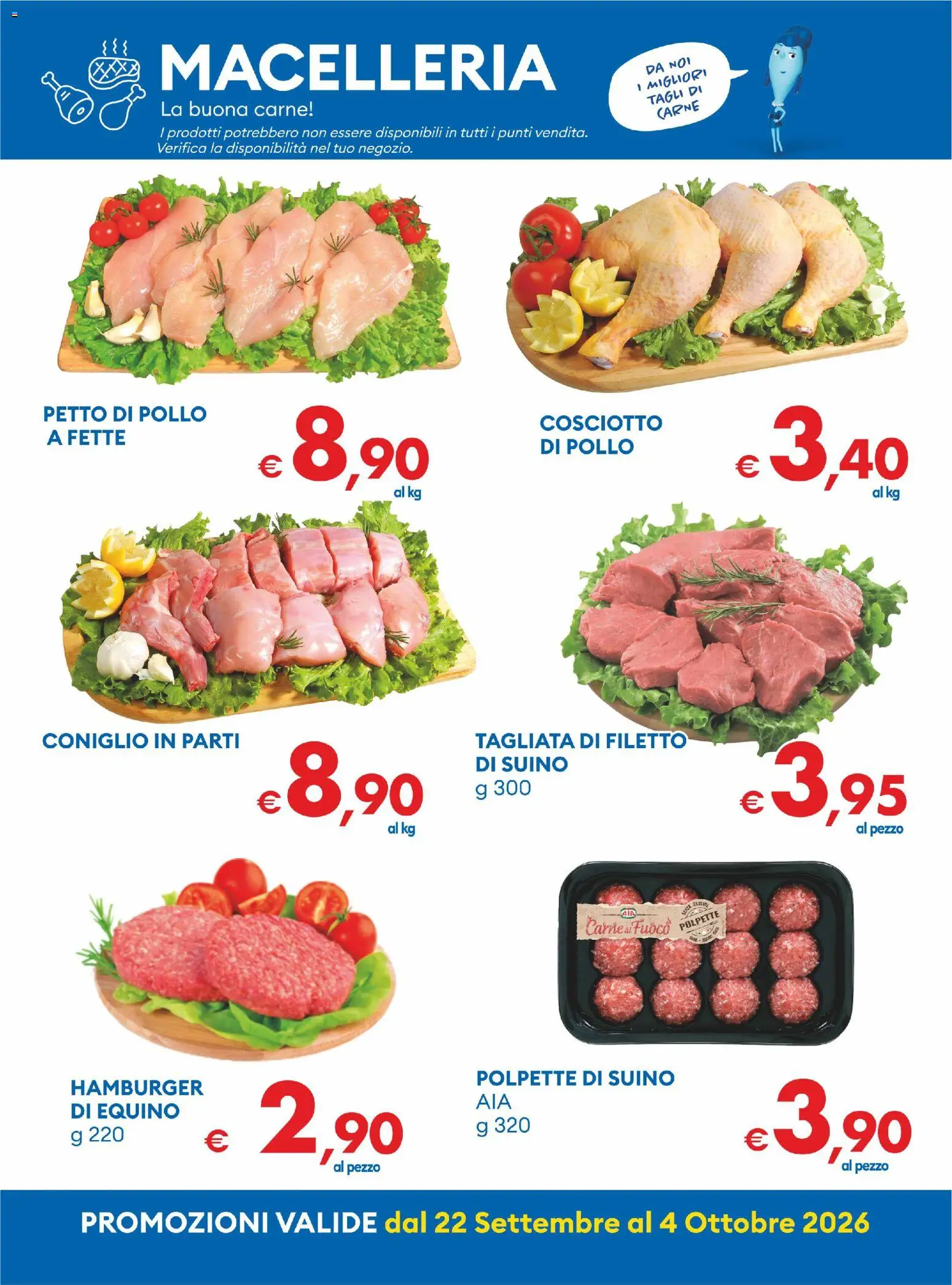 Volantino MD Discount del 22/09/2026 | Pagina: 13 | Prodotti: Filetto, Suino, Hamburger, Polpette
