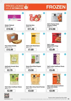 Preview of Booker Wholesale - Summer Catering News 2026 valid from 16/06/2026 | Page: 125 | Products: Broccoli, Avocado, Honey, Pudding
