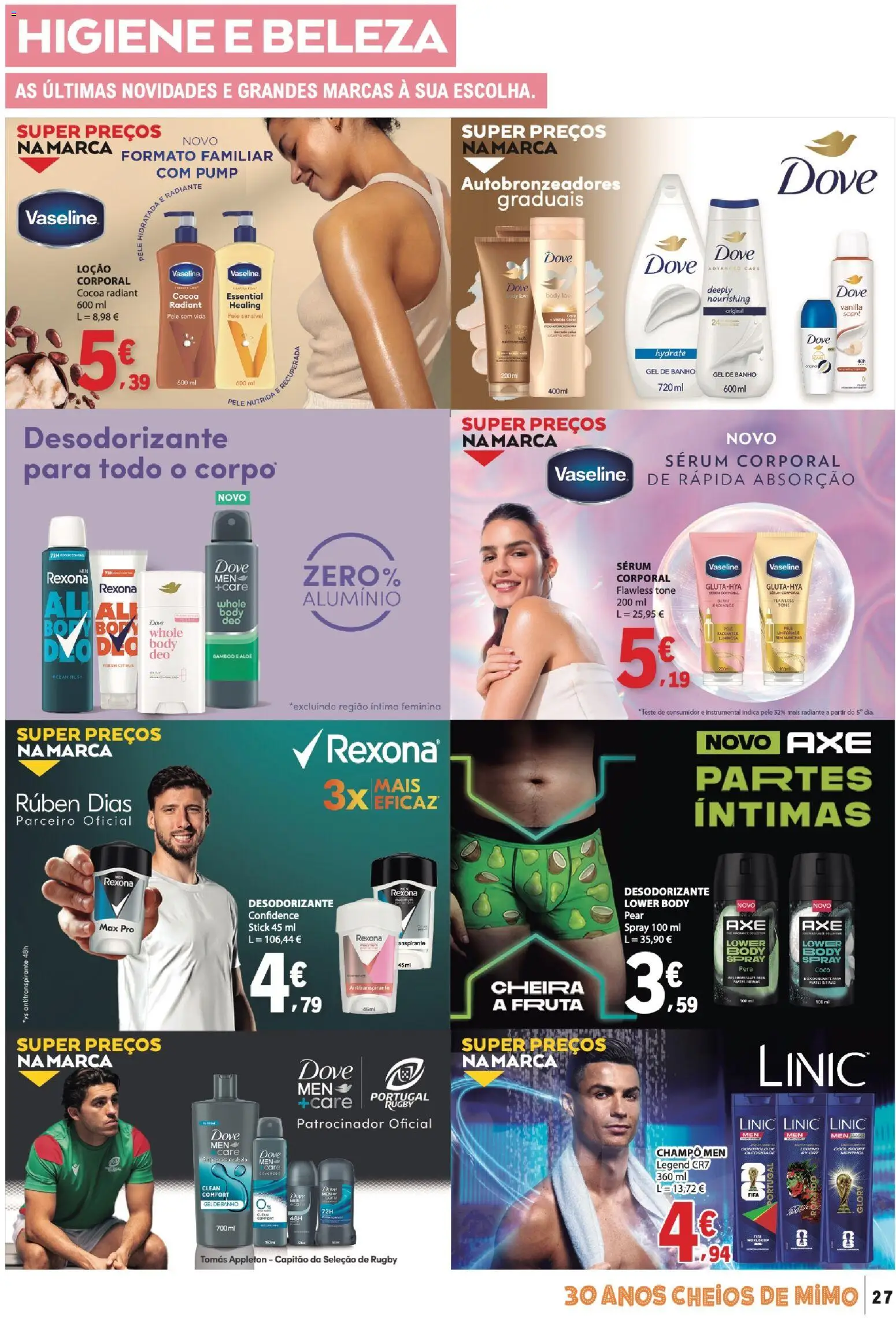 E.Leclerc folheto │ válido de 11.06.2026 | Página: 27 | Produtos: Gel de banho, Desodorizante, Antitranspirante, Banho