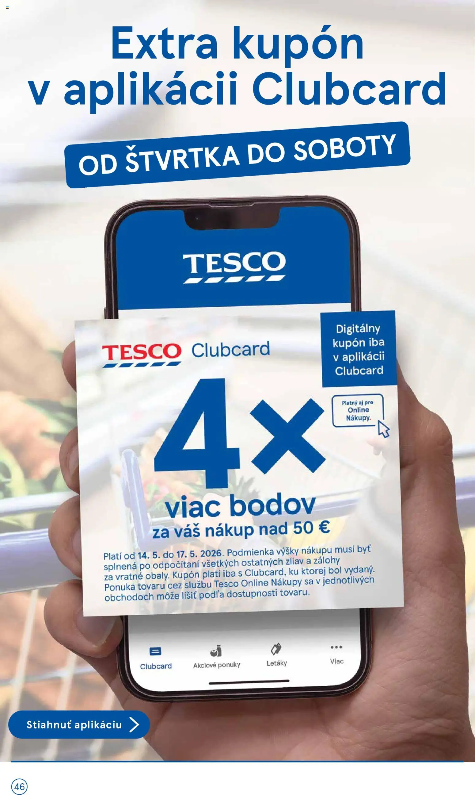 Nové Tesco akcie – leták je platný od 13.05.2026 | Strana: 46