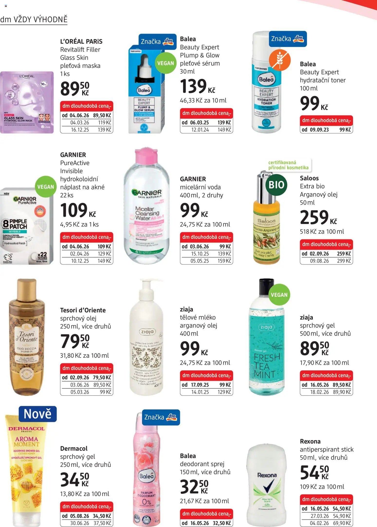 dm drogerie leták od 03.09.2026 | Strana: 16 | Produkty: Tělové mléko, Toner, Aloe vera, Rexona
