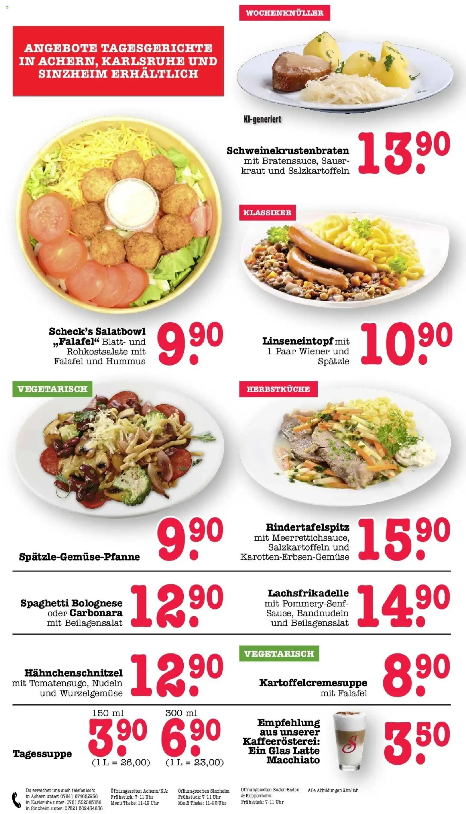 E center Prospekt Achern (ab 19.10.2026) zum Blättern | Seite: 18 | Produkte: Theke, Spaghetti, Kraut, Uhr