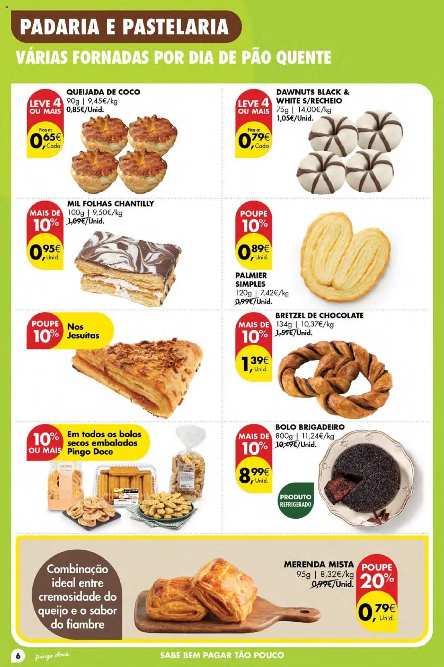 Pingo Doce Poupe Esta Semana Madeira │ válido de 11.06.2026 | Página: 6 | Produtos: Bolo, Chantilly, Pão, Chocolate