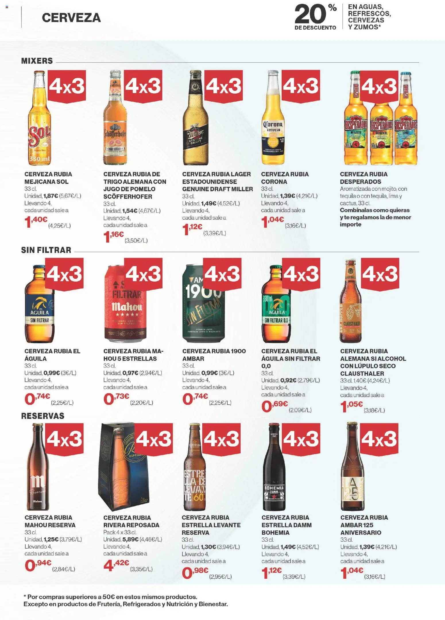 El Corte Inglés ofertas │ válido desde el 04.06.2026 | Página: 5 | Productos: Lima, Jugo, Cerveza, Té