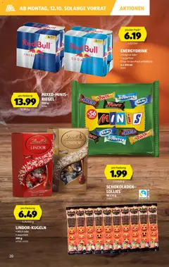 Aldi aktionen ab 08.10.2026 gültig | Seite: 20 | Produkte: Red bull, Snickers, Mars, Twix