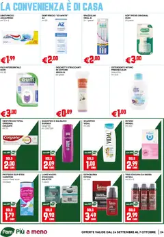 Anteprima del volantino PAM volantino Occasioni Extra valido a partire dal 24/09/2026 | Pagina: 24 | Prodotti: Balsamo, Schiuma da barba, Dopobarba, Intimo