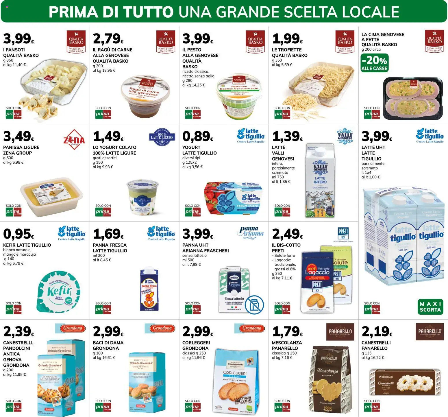 Volantino Basko del 14/07/2026 | Pagina: 3 | Prodotti: Panna, Biscotti, Aglio, Pesto