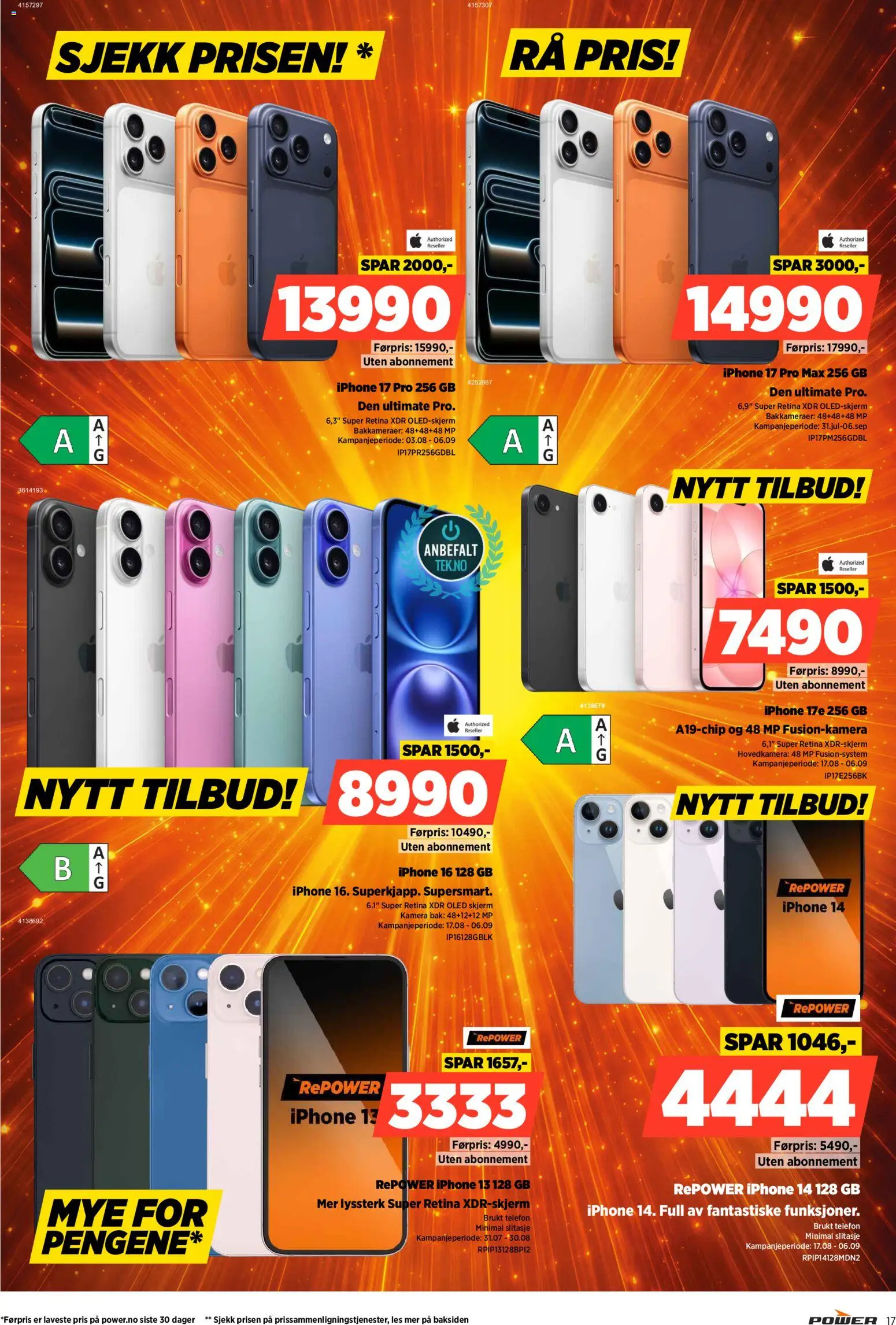 {H1} | Side: 17 | Produkter: Telefon, Skjerm, Kamera