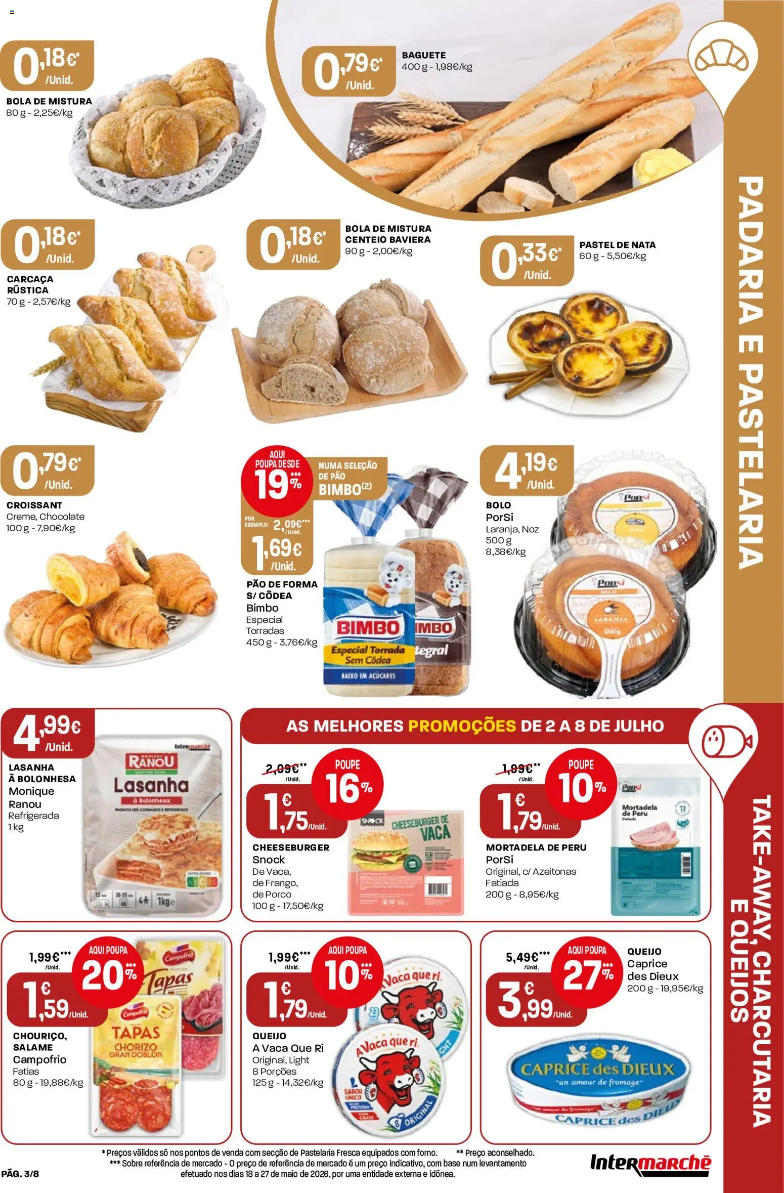 Intermarché Folheto Mini │ válido de 02/07/2026 | Página: 3 | Produtos: Azeitonas, Peru, Centeio, Pão