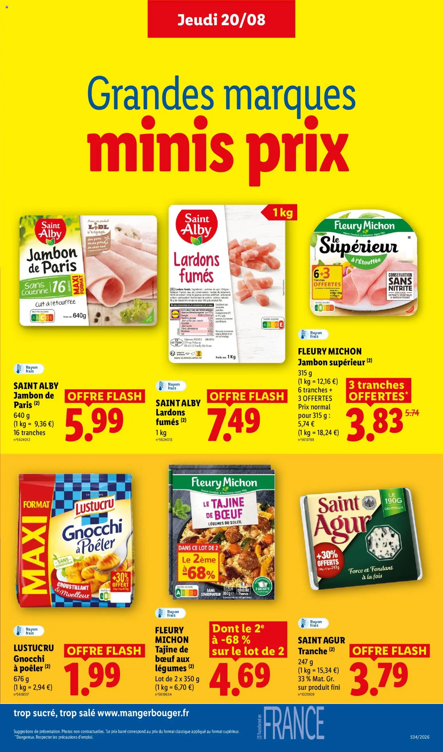 {H1} | Page: 17 | Produits: Réfrigérateur, Lardons, Bacon, Jambon