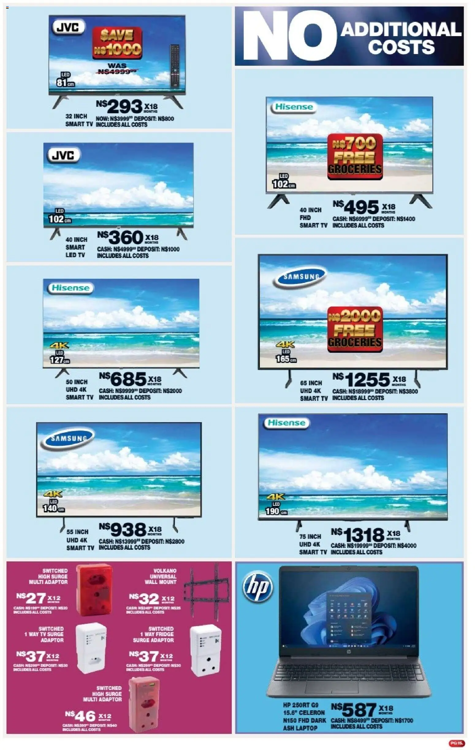 New Lewis Stores catalogue – valid from 11.05.2026 | Page: 15 | Products: Laptop, TV, Fridge