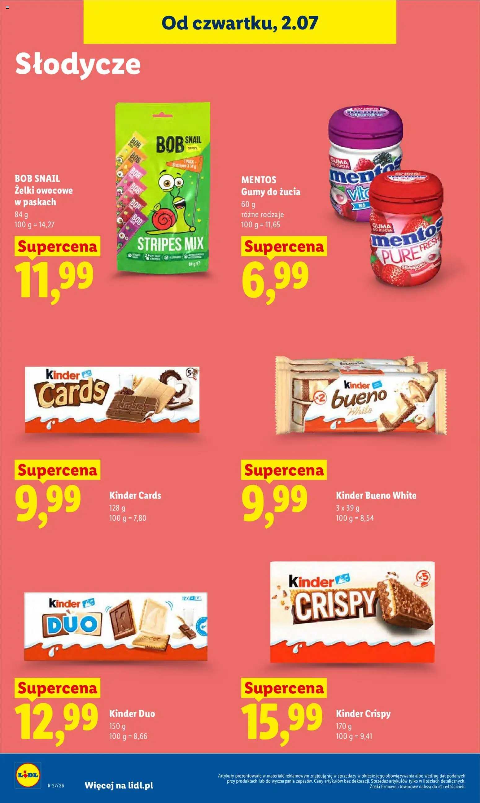 Lidl Polsko leták od 02.07.2026 | Strana: 70 | Produkty: Kinder, Kinder Bueno
