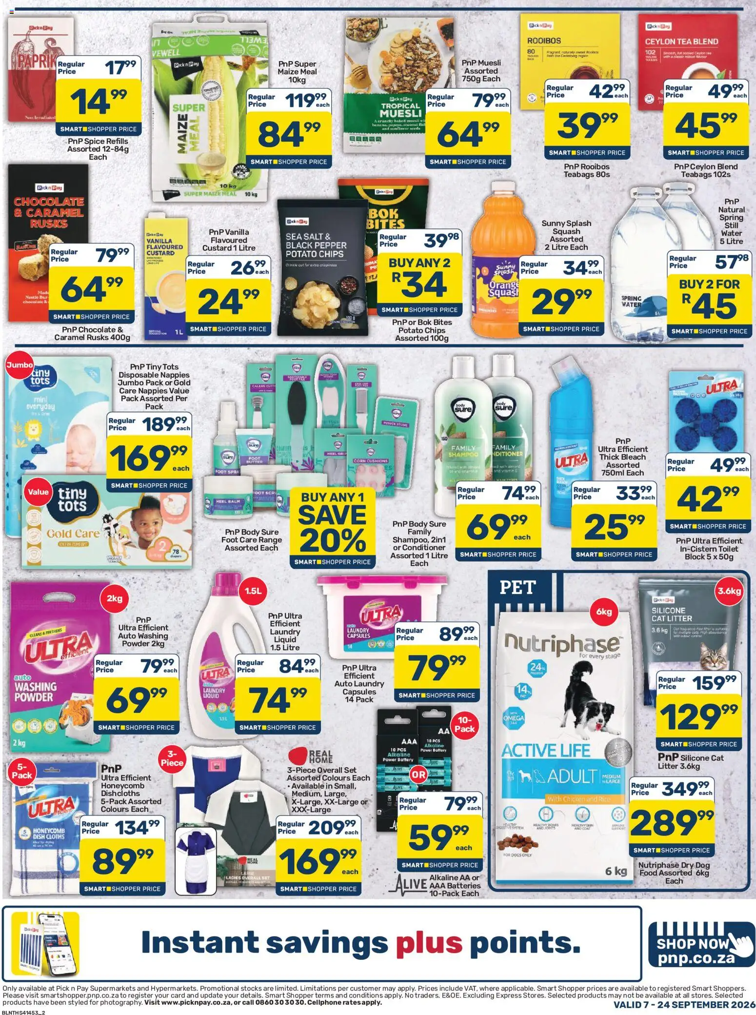 New Pick n Pay catalogue – valid from 07/09/2026 | Page: 2 | Products: Coat, Rice, Shampoo, Salt