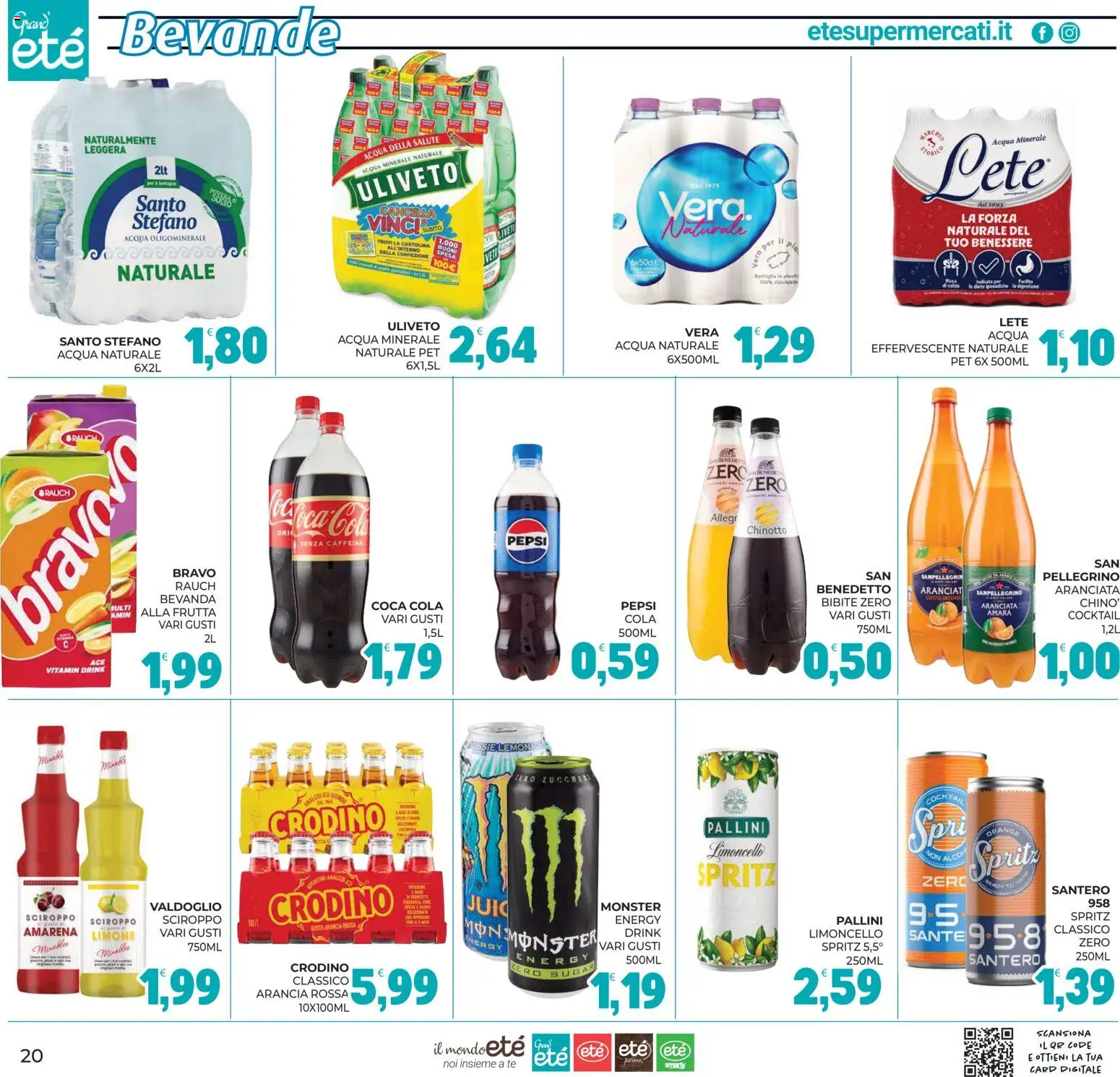 Volantino Eté del 11/09/2026 | Pagina: 20 | Prodotti: Tè, Chinotto, Limoncello, Coca Cola