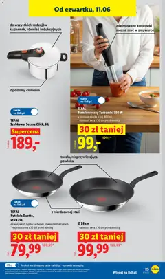 Pogląd oferty "TEFAL Szybkowar Secure Click, 6 L, do wszystkich rodzajów kuchenek, również indukcyjnych, 2 poziomy ciśnienia" - ważna od 08.06.2026 | Strona: 29