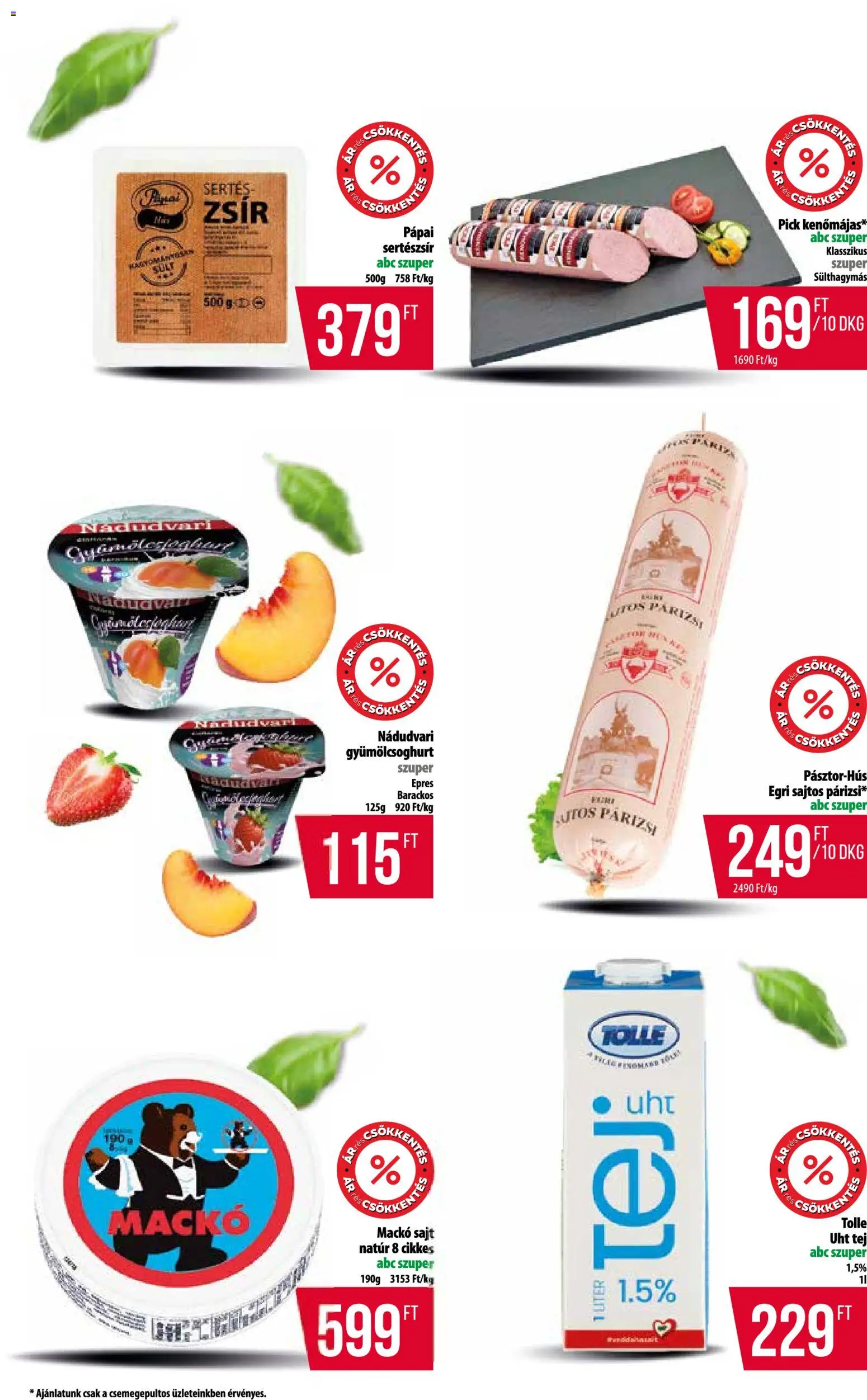 COOP akciós ujság - amely érvényes a következő dátumtól: 2026.09.03. | Oldal: 3 | Termékek: Sült, Pápai, UHT tej, Sajt