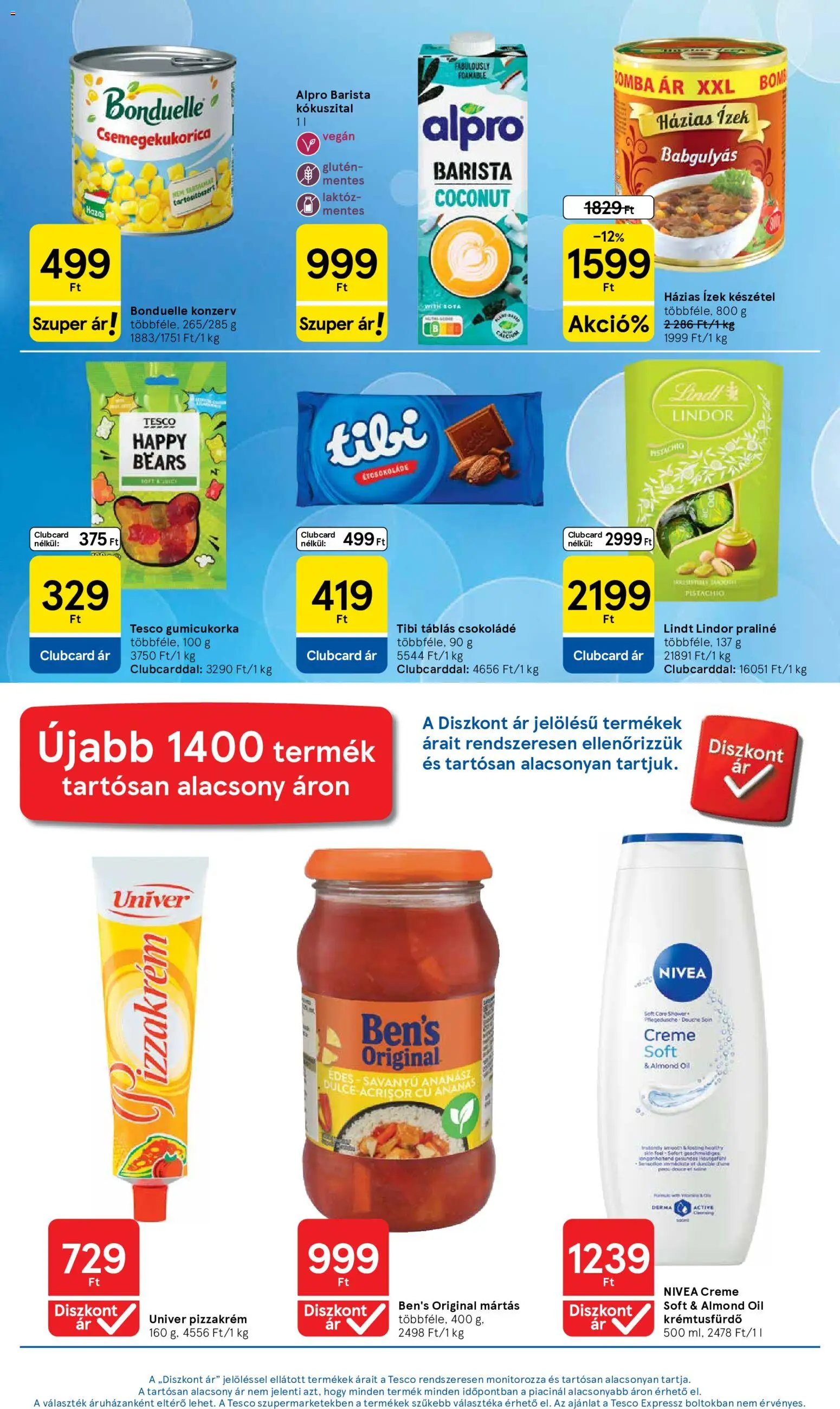 Tesco akciós ujság - amely érvényes a következő dátumtól: 2026.09.03. | Oldal: 5 | Termékek: Csemegekukorica, Univer, Kókuszital, Ananász