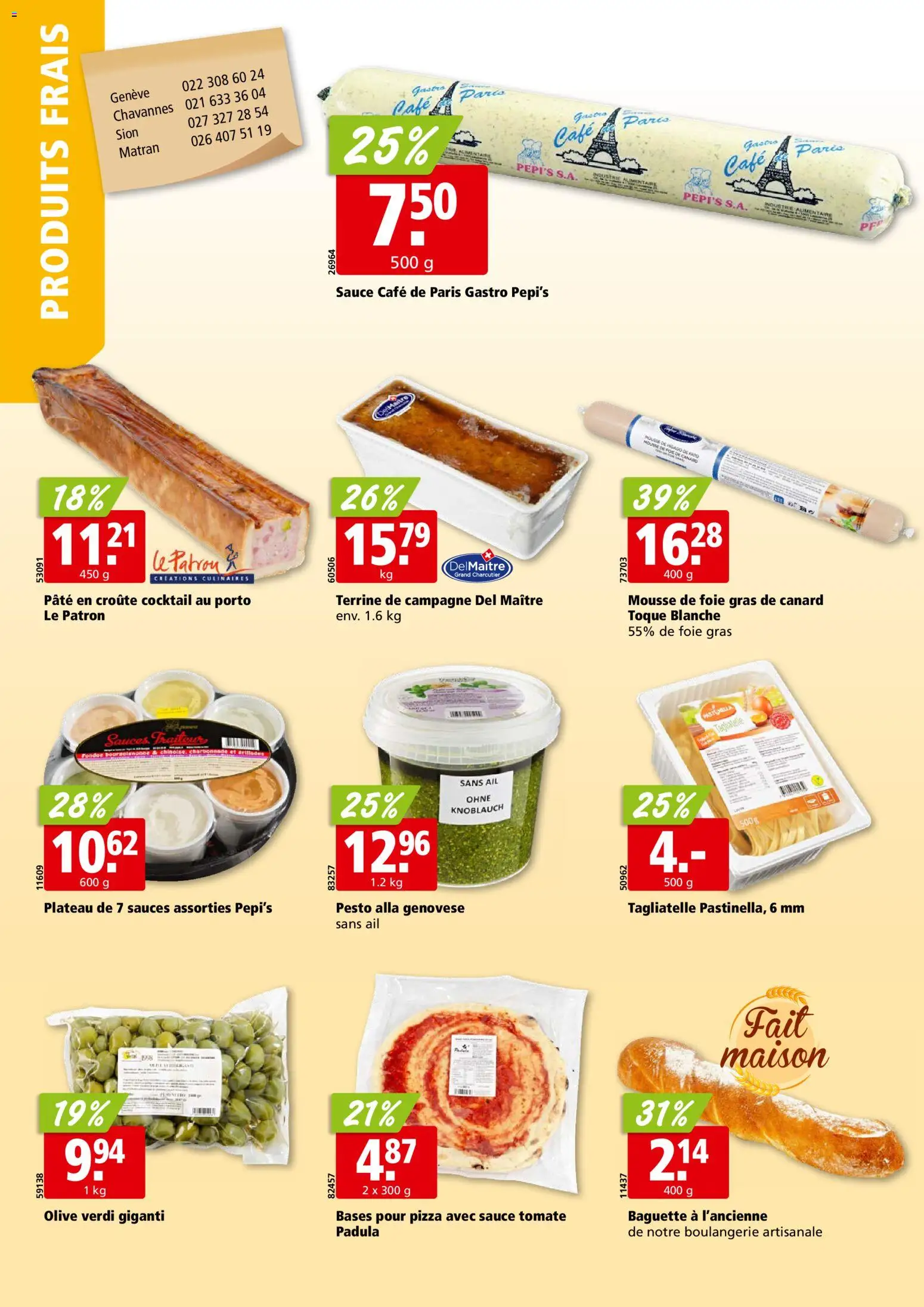 Aligro aktionen Chavannes, Matran, Genève, Sion – gültig ab 26.10.2026 | Seite: 16 | Produkte: Baguette, Pizza, Knoblauch