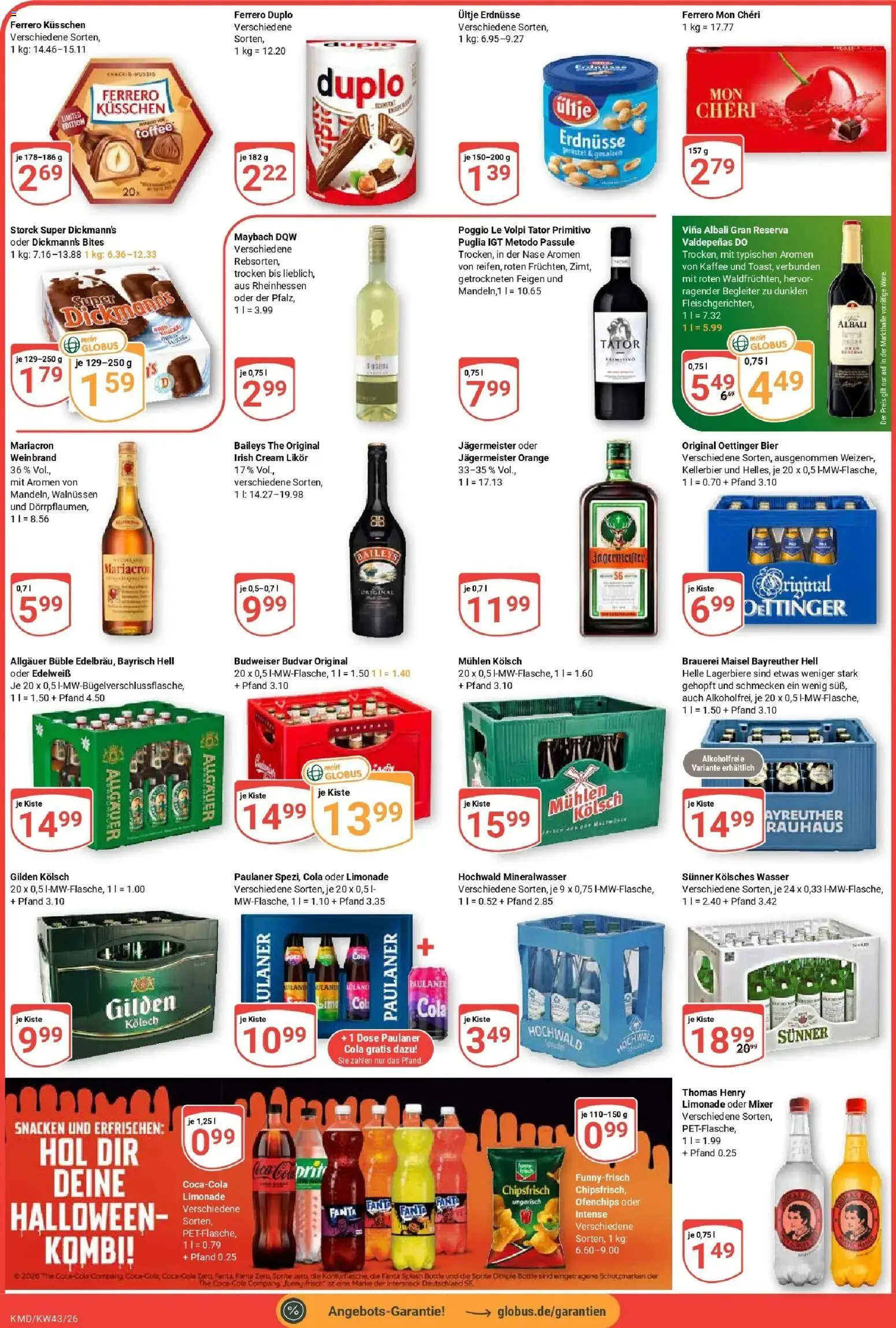 Globus Prospekt Köln (ab 19.10.2026) » Angebote online | Seite: 3 | Produkte: Ultje erdnusse, Limonade, Budweiser, Feigen