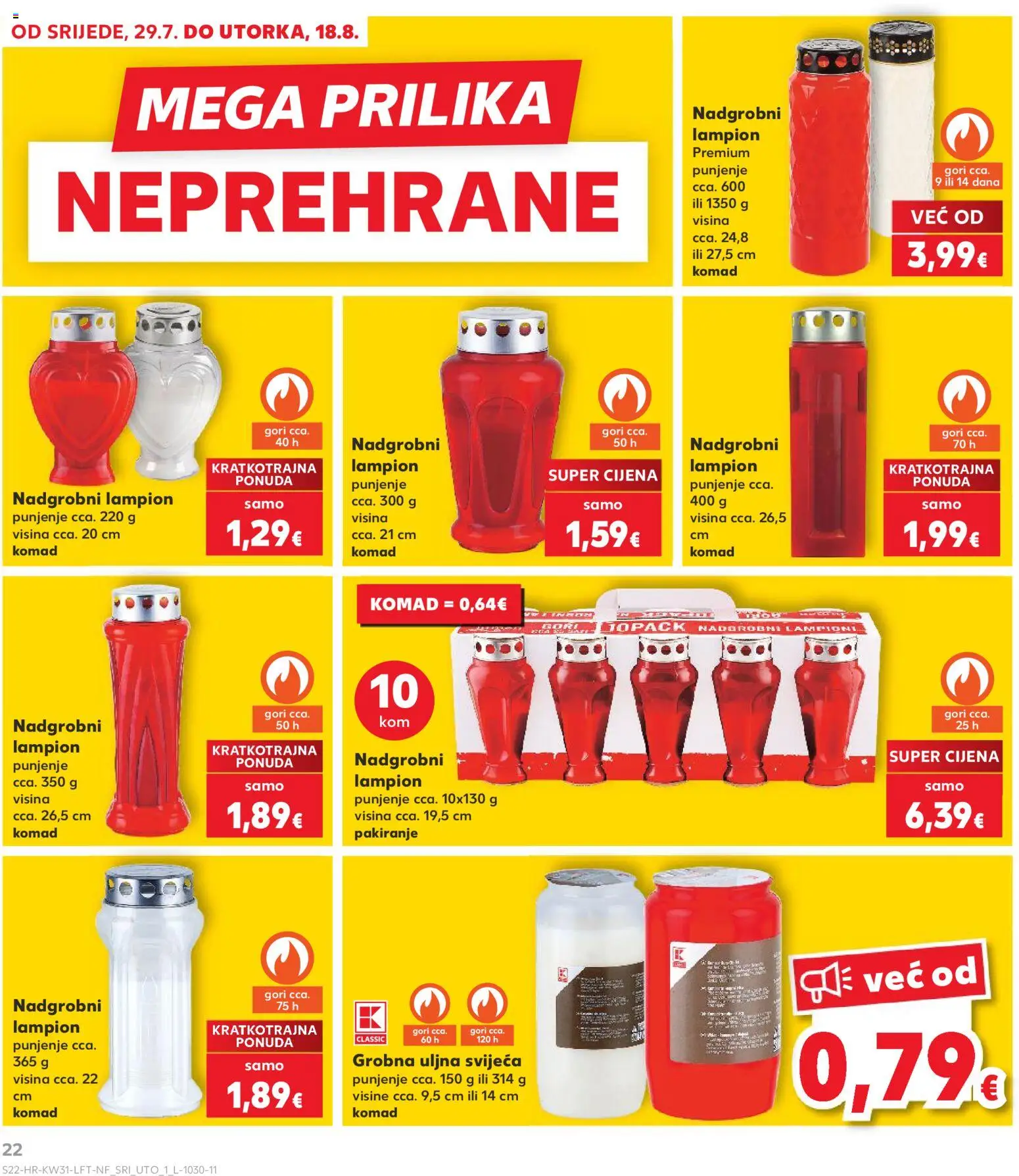 Kaufland HR akciós ujság - amely érvényes a következő dátumtól: 2026.07.29. | Oldal: 22