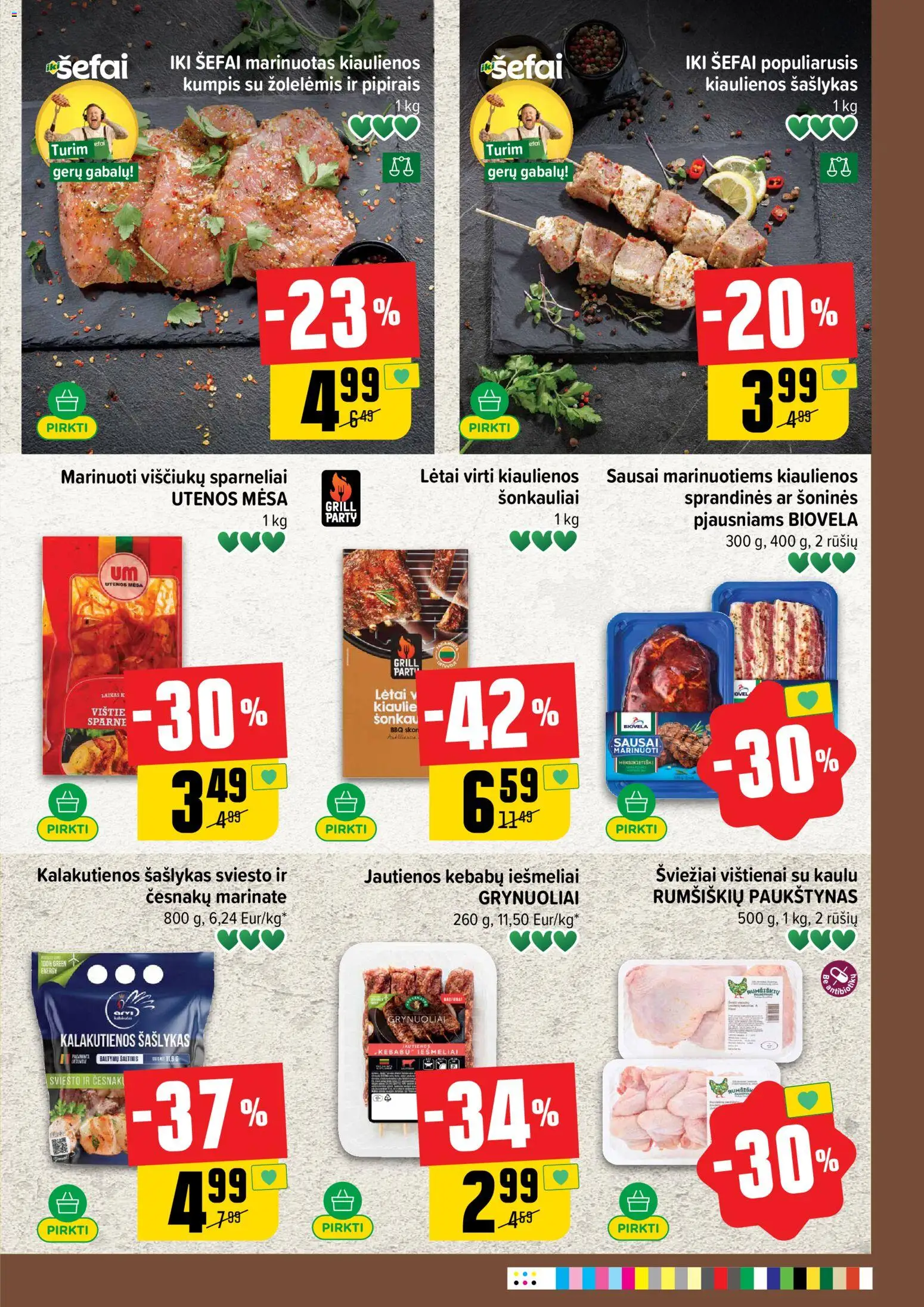 IKI akcijos nuo 2026.07.06 | Puslapis: 21 | Prekių: Kiaulienos, Jautienos, Kumpis