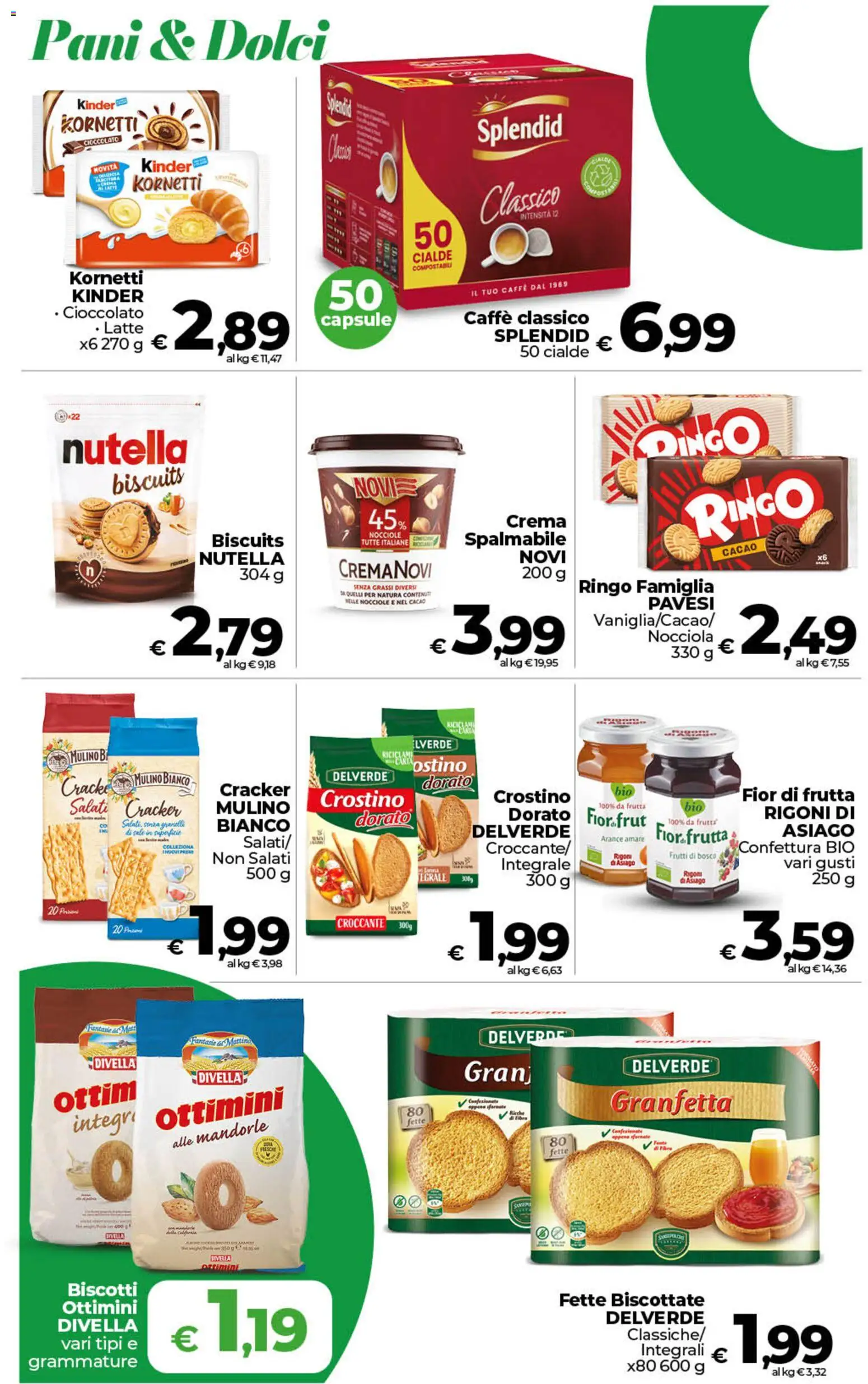 Volantino COOP del 10/07/2026 | Pagina: 15 | Prodotti: Caffè, Nutella, Cacao, Fette biscottate